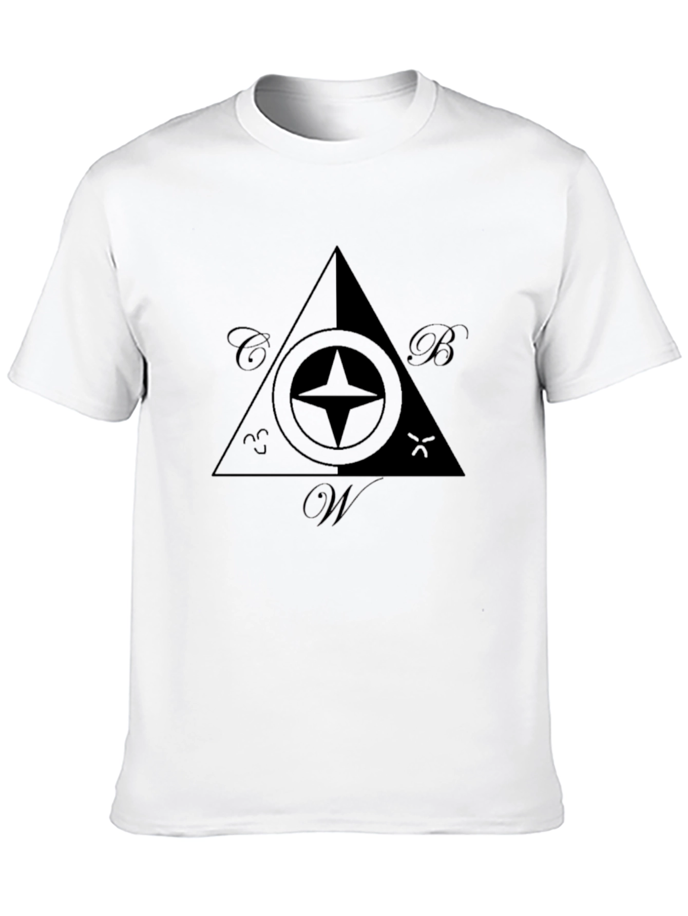 Black Black Masonic Compass T-Shirt view 10