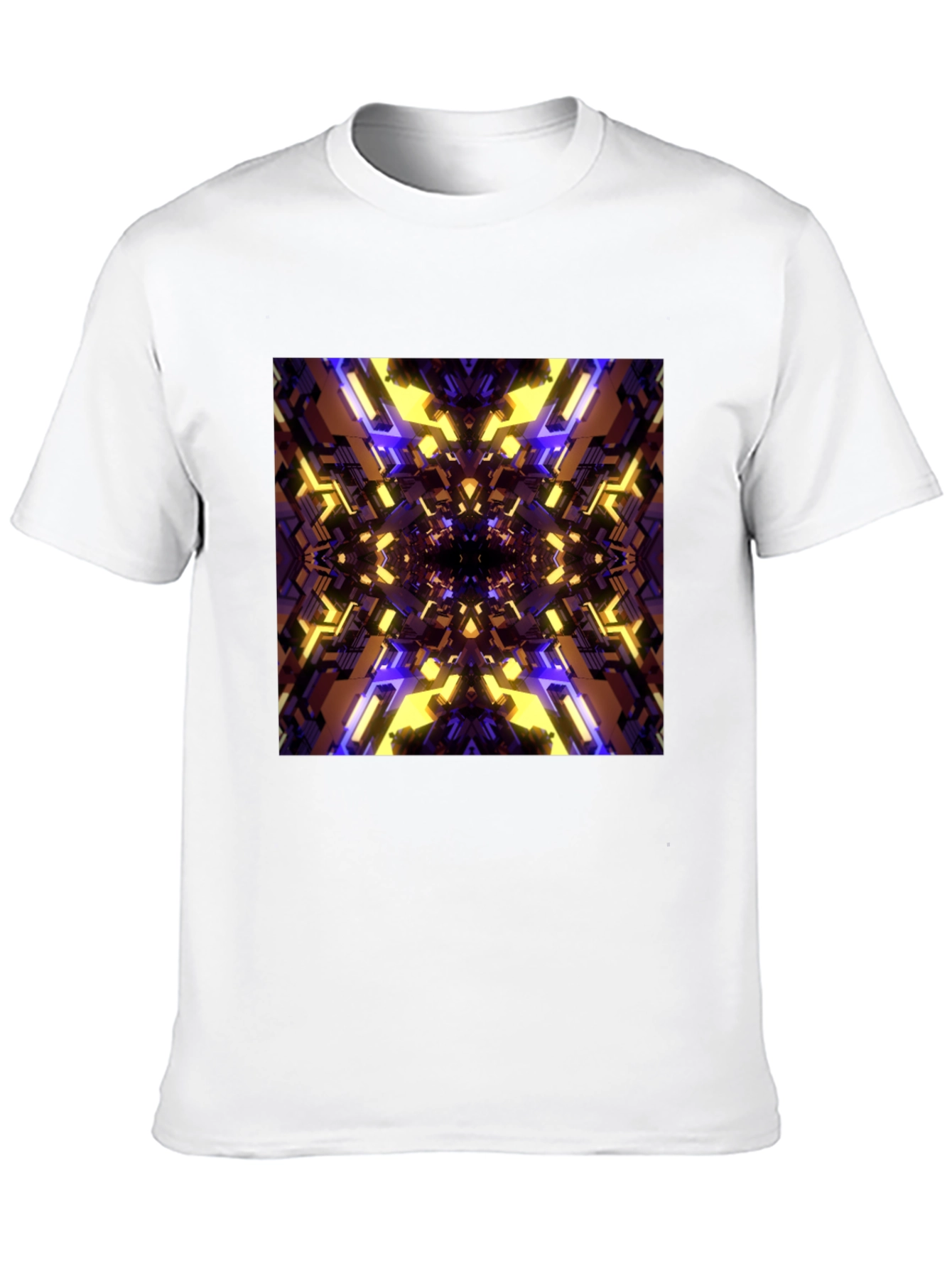 Black Abstract Graphic Print Black T-Shirt view 10