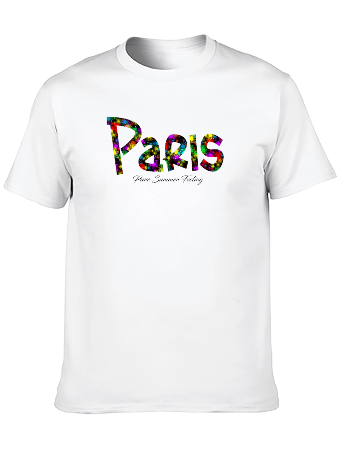Paris Summer Feeling Black T-Shirt - 10