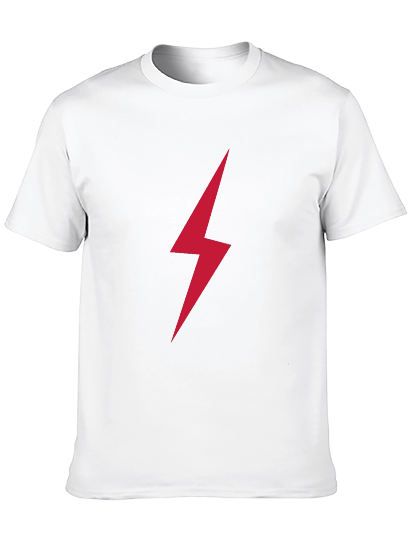 Black Red Lightning Bolt Graphic T-Shirt view 10