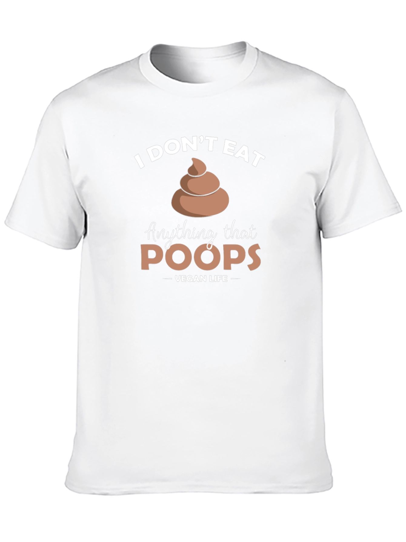 Black Vegan Life - I Don't Eat Poop T-Shirt view 10