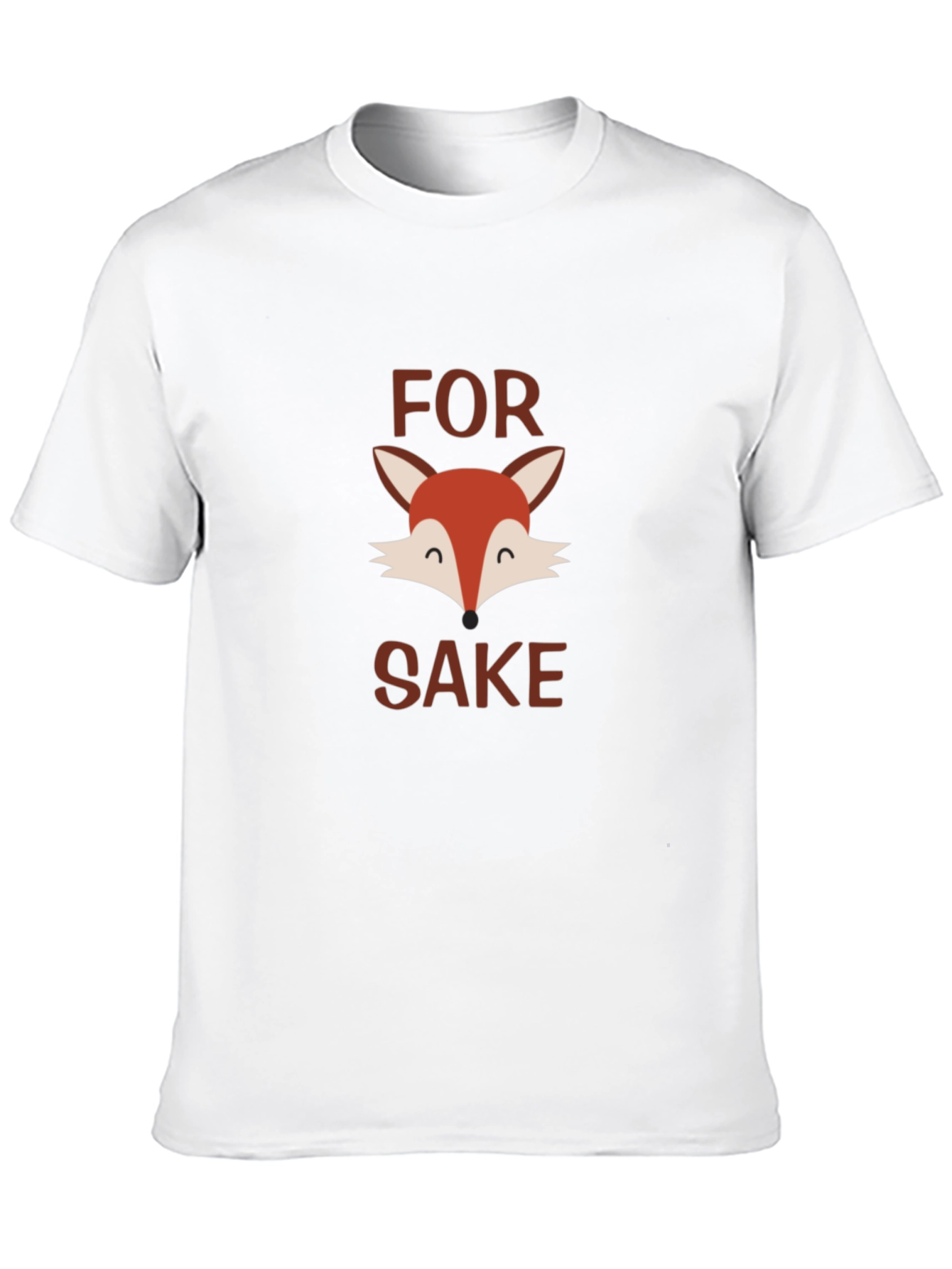 Black Funny "For Fox Sake" Graphic Tee view 10
