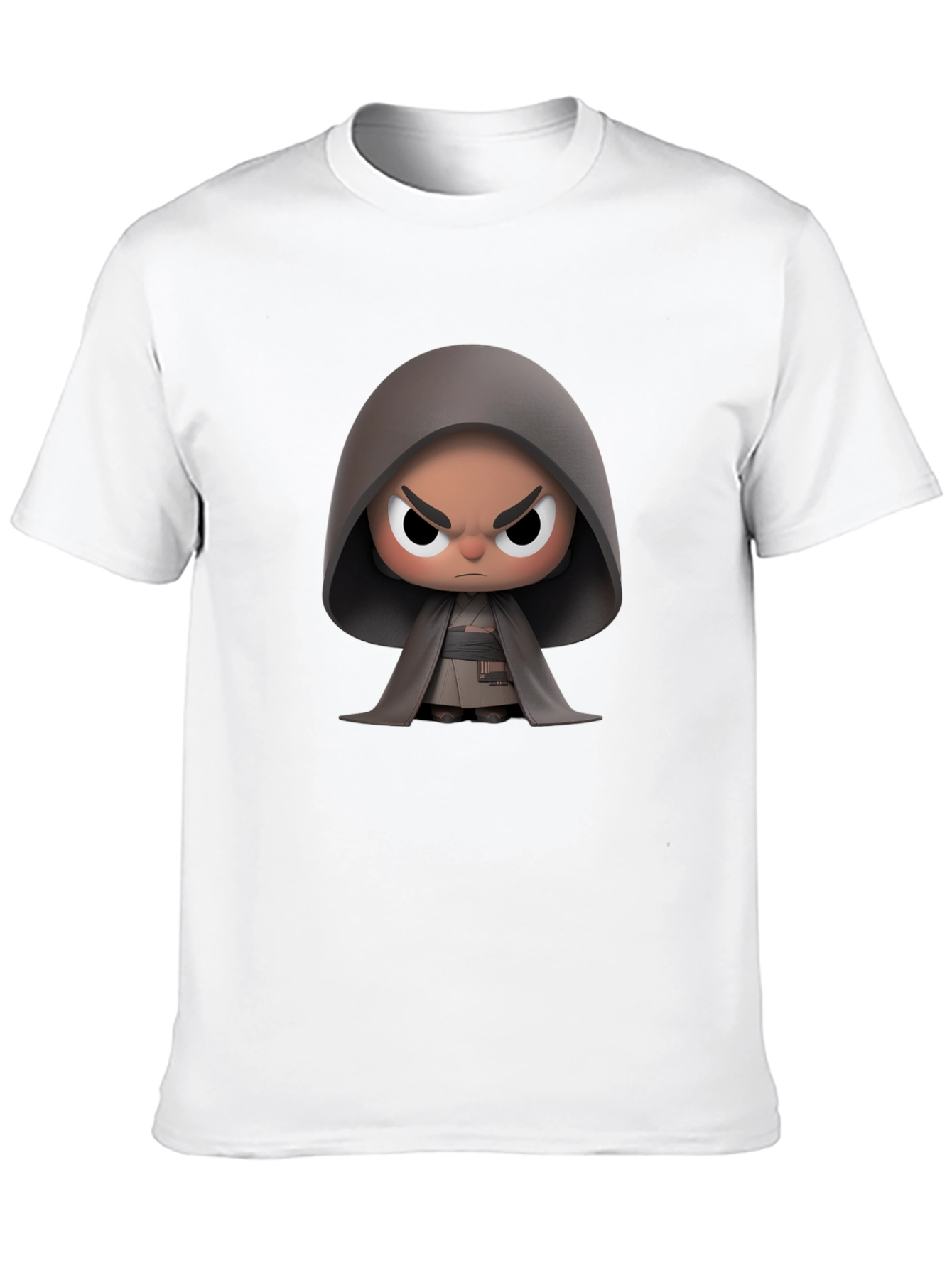 Black Dark Side Cartoon Graphic Tee view 10