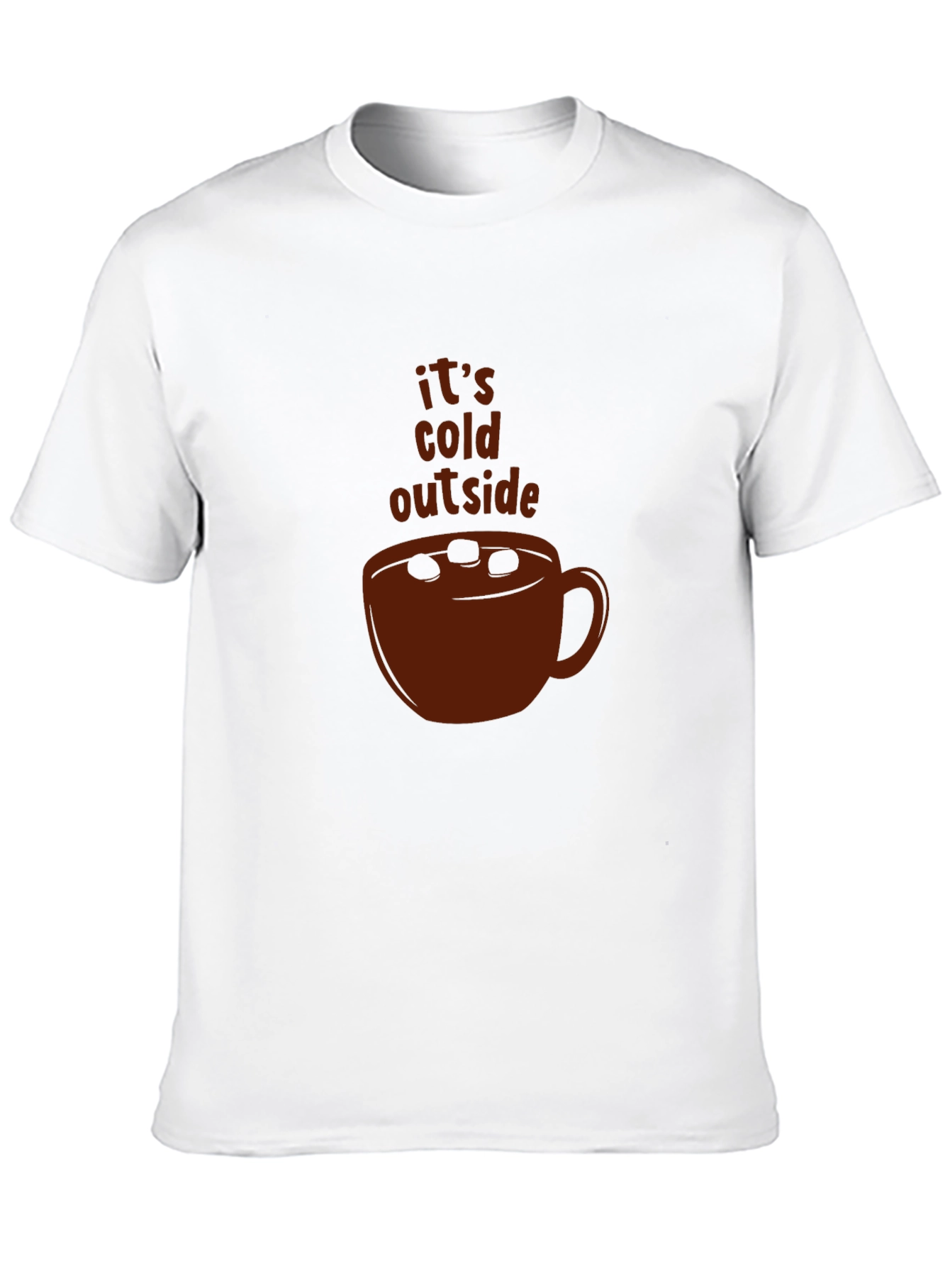 Black It's Cold Outside Cocoa T-Shirt view 10