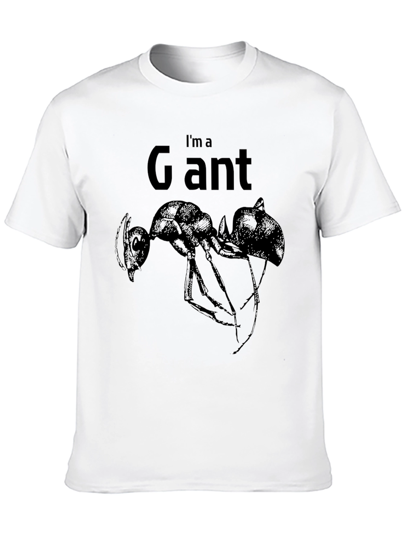 Black I'm a Giant Ant T-Shirt - Novelty Graphic Tee view 10