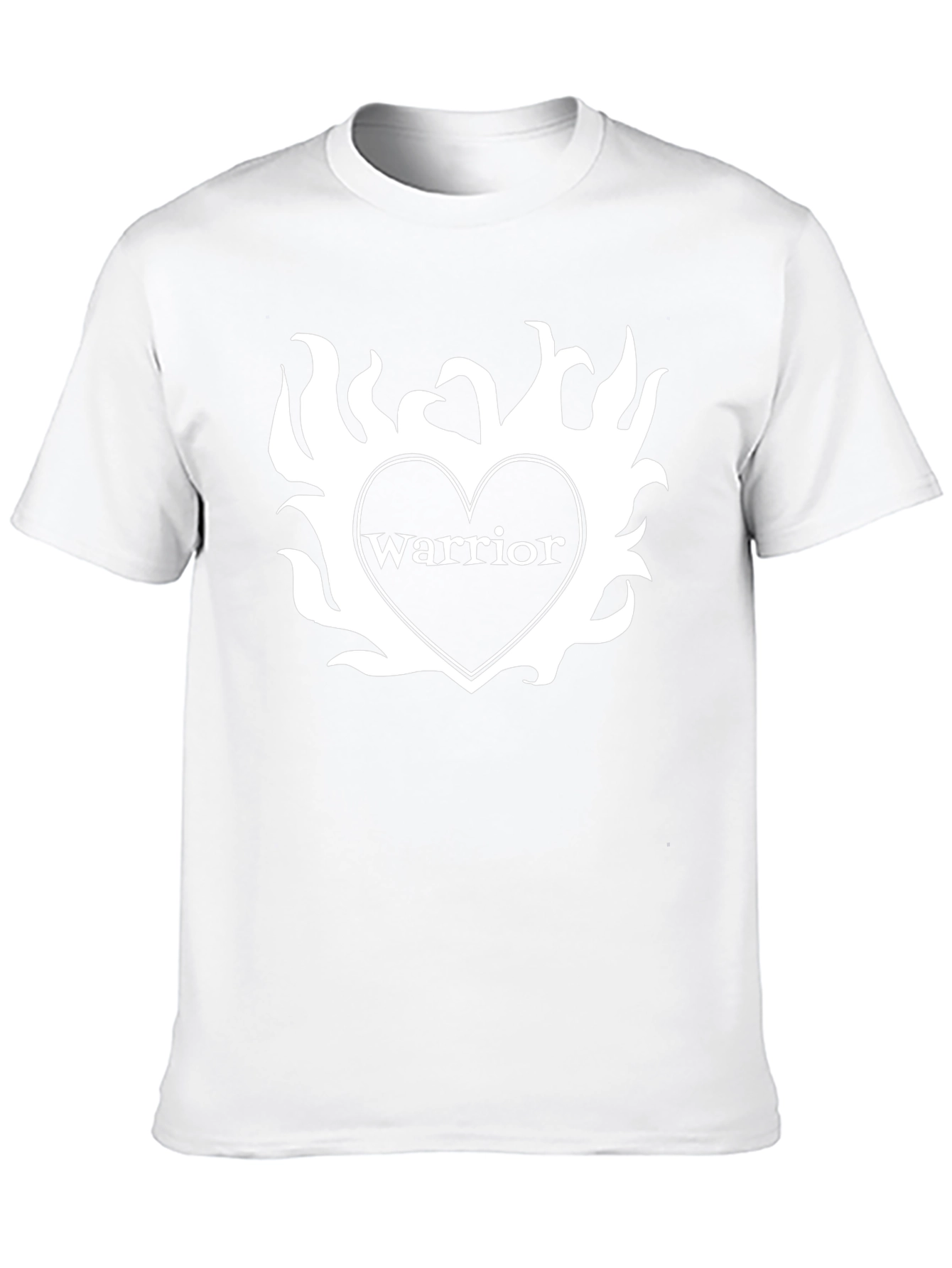 Black Warrior Heart Graphic T-Shirt - Stylish Black Tee view 10
