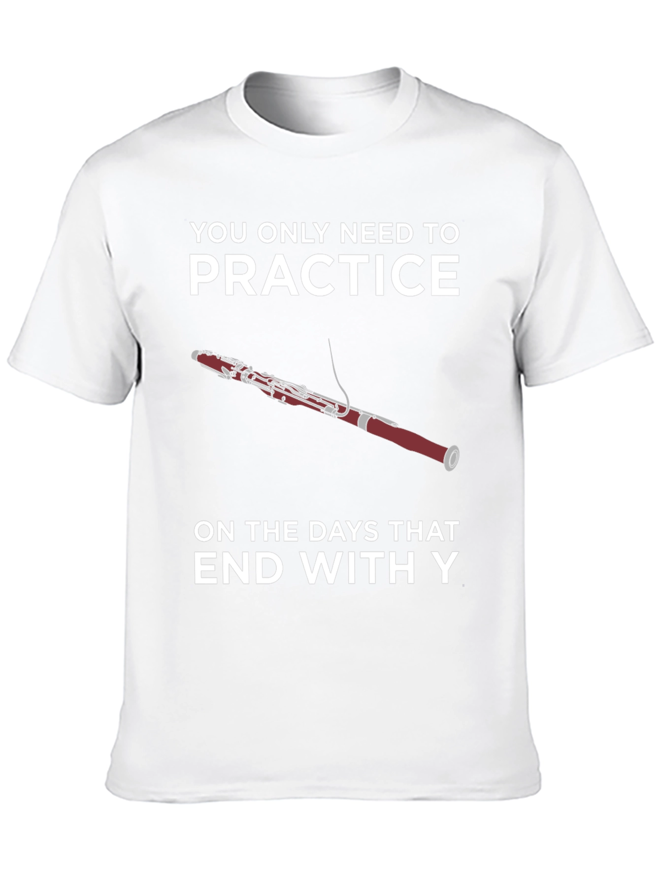 Black Practice Days T-Shirt - Bassoon Funny Musician Tee view 10