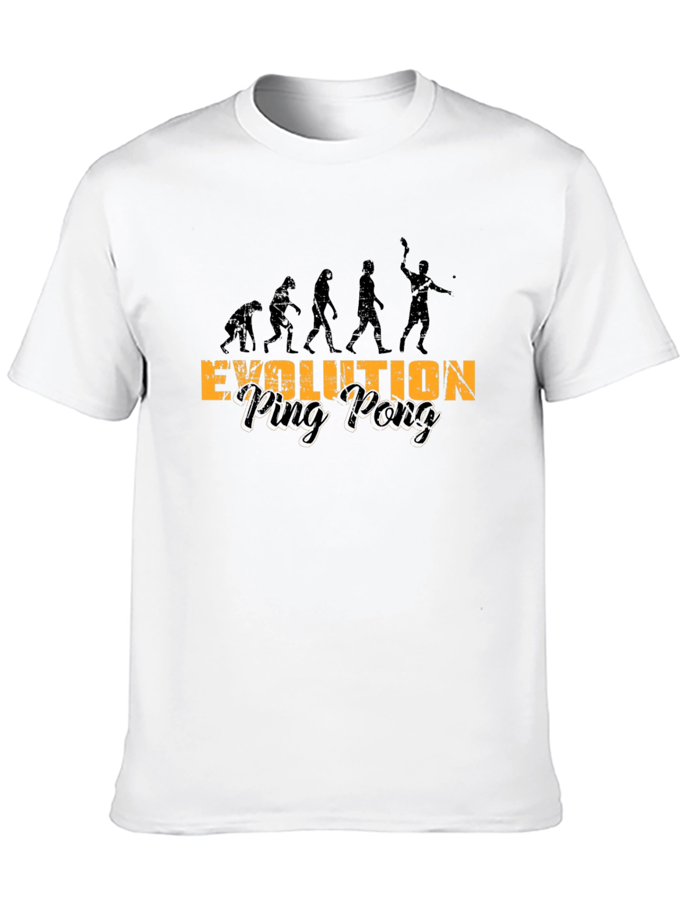 Black Evolution of Ping Pong T-Shirt view 10