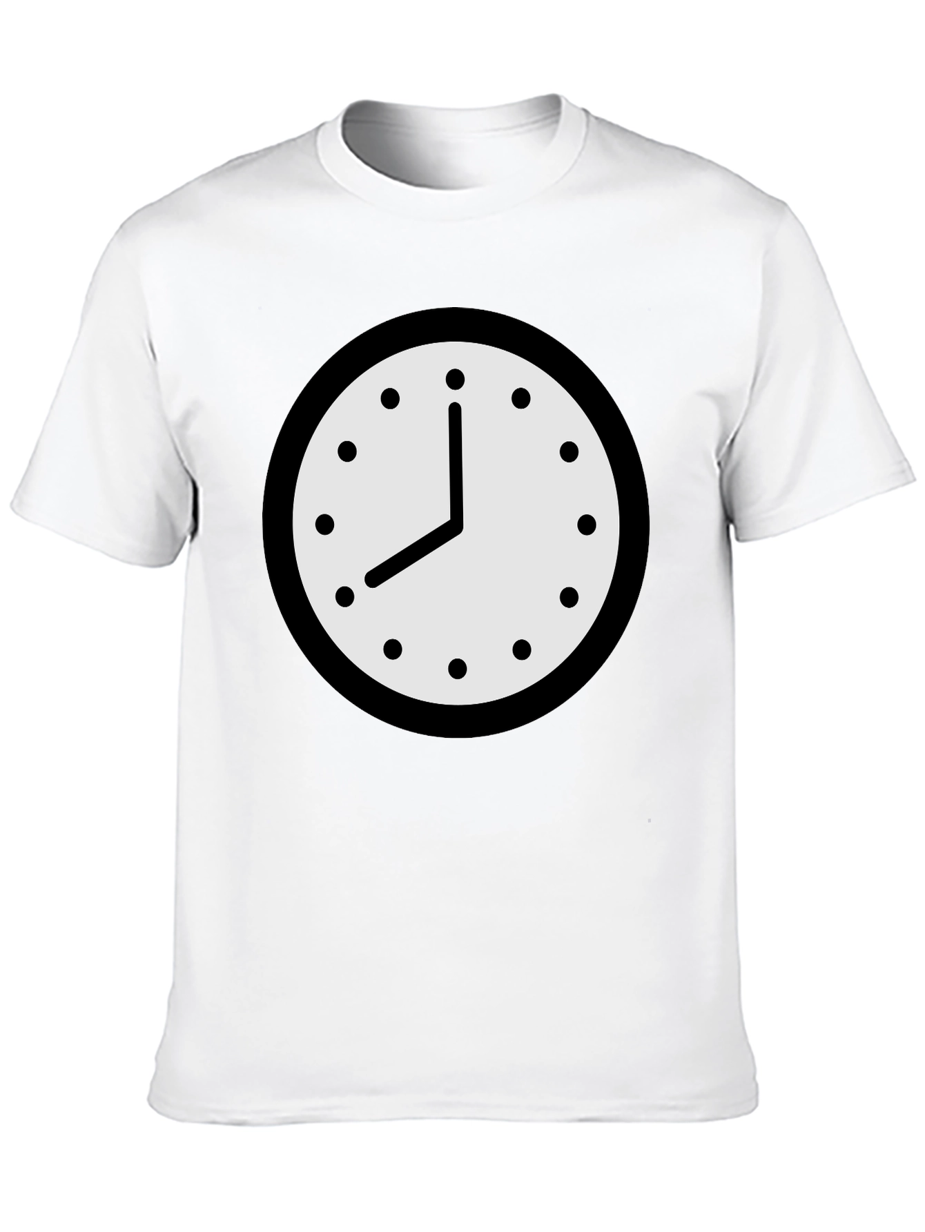Black Clock Graphic T-Shirt - Classic Timepiece Design view 10