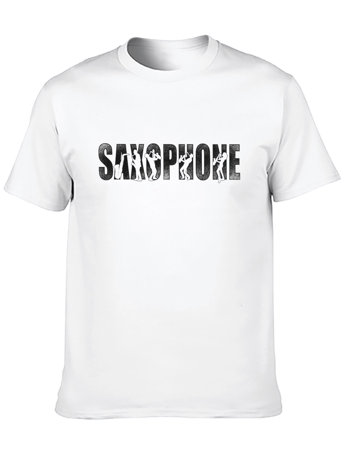 Black Men's Black Short Sleeve T-Shirt view 10