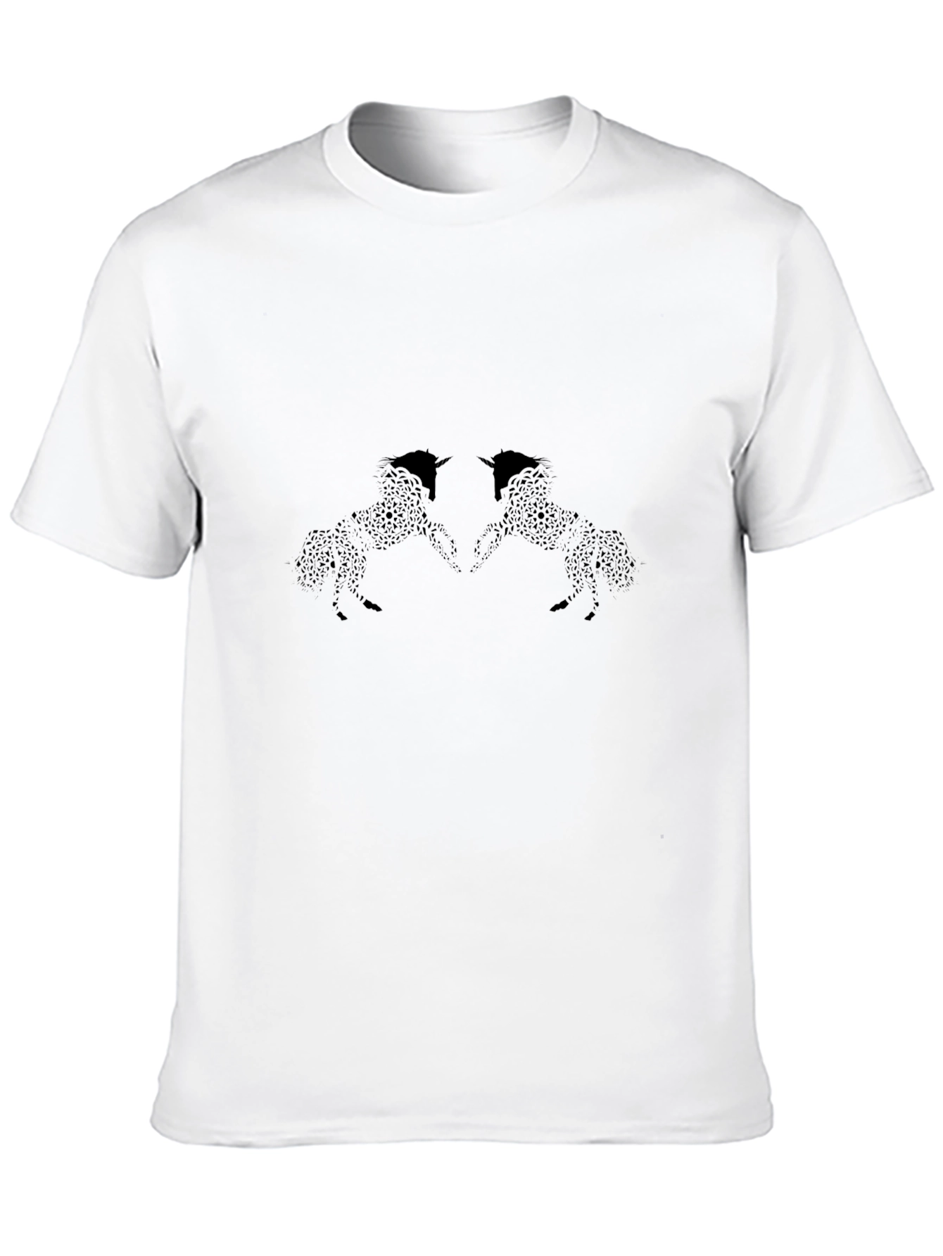 Black Men's Black Unicorn Graphic Tee - Stylish & Unique view 10