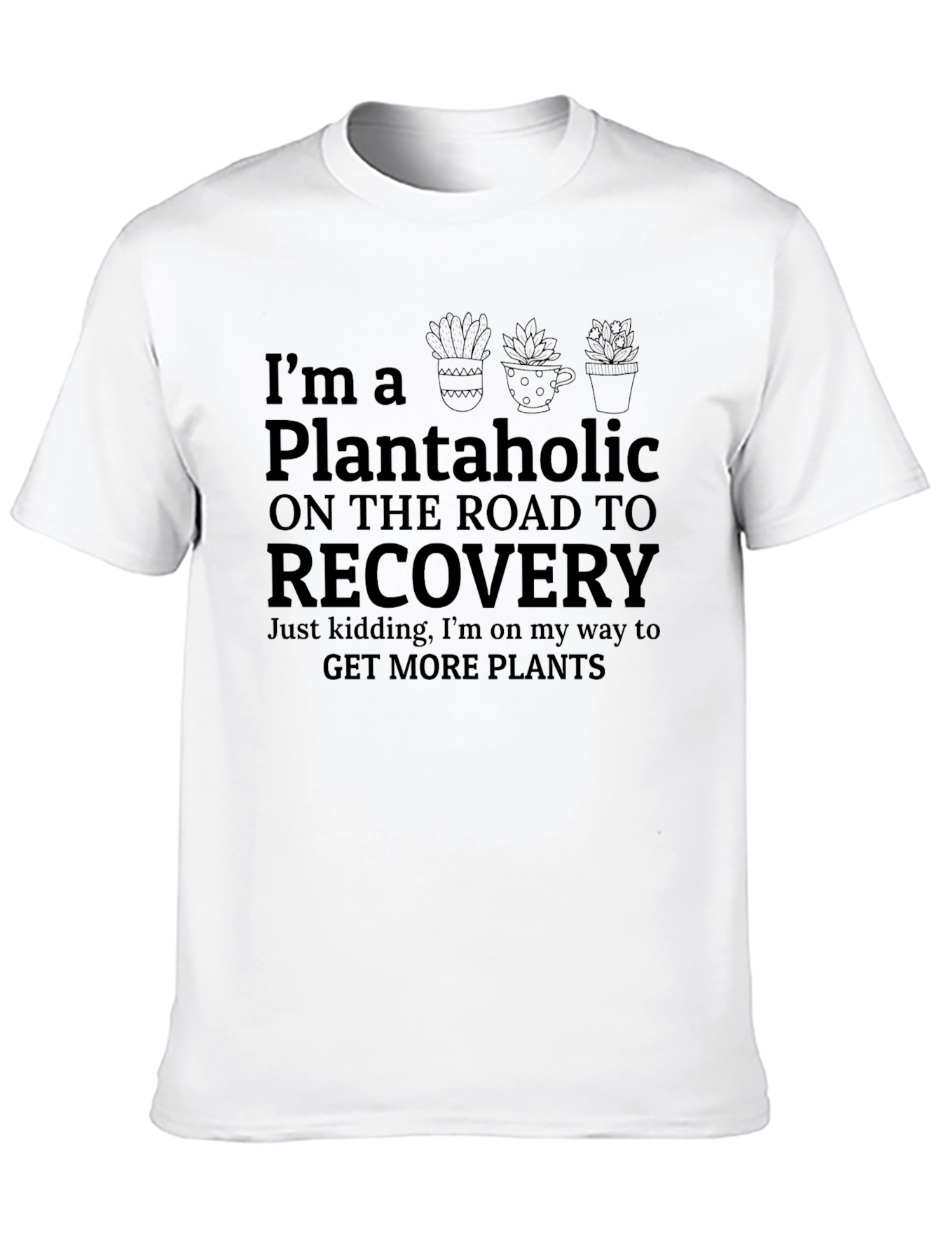 Black Plantaholic Recovery T-Shirt view 10