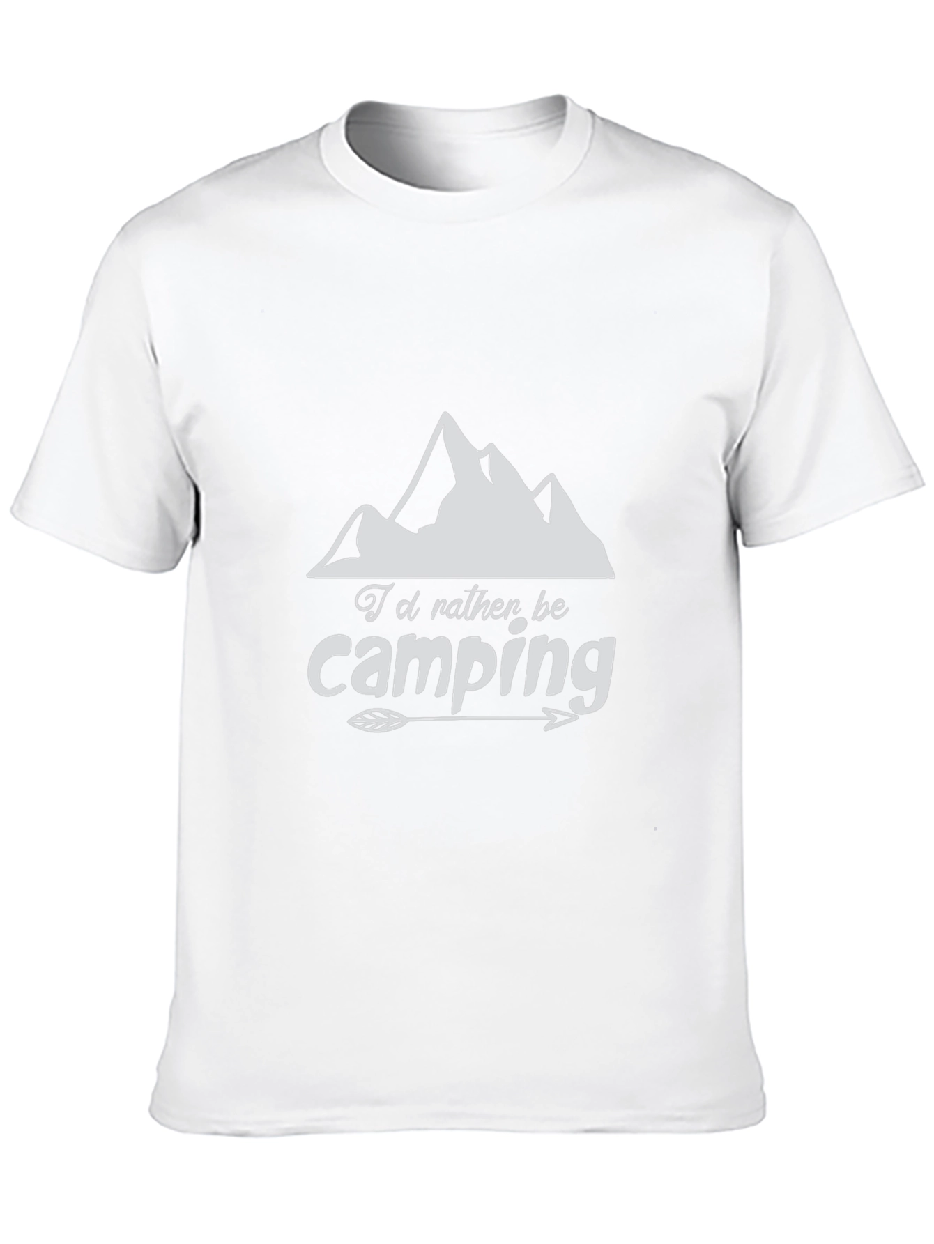 Camping T-Shirt: I'd Rather Be Camping Graphic Tee - 10