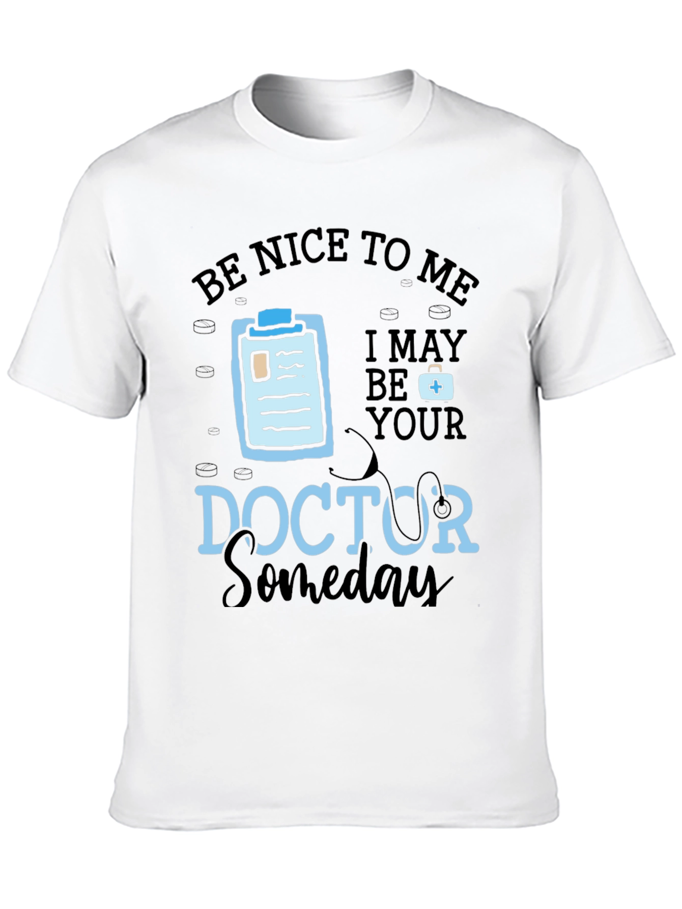 Black Be Nice To Me, Doctor Someday Graphic T-Shirt view 10