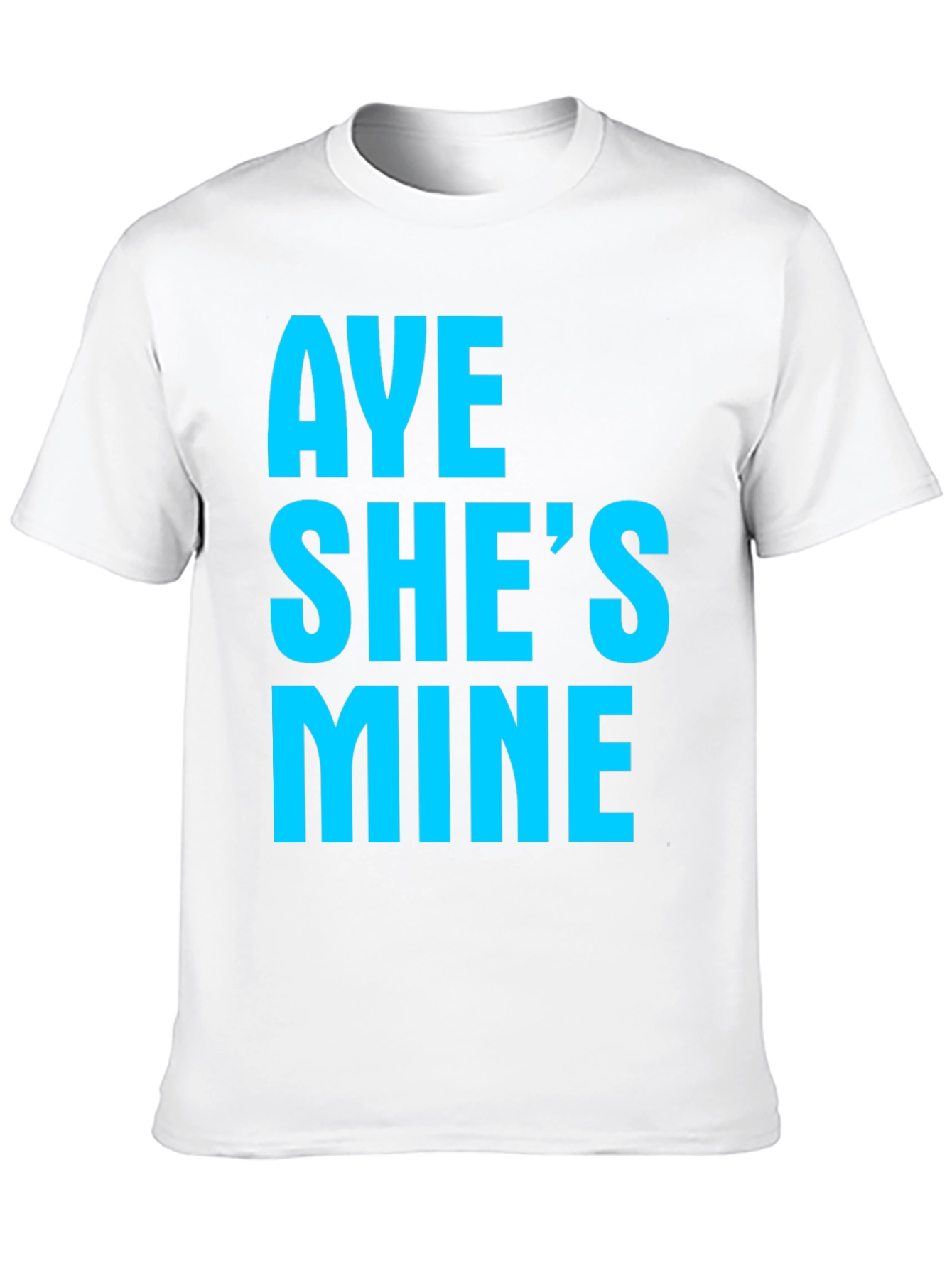 Black Aye She's Mine Graphic Tee - Black view 10