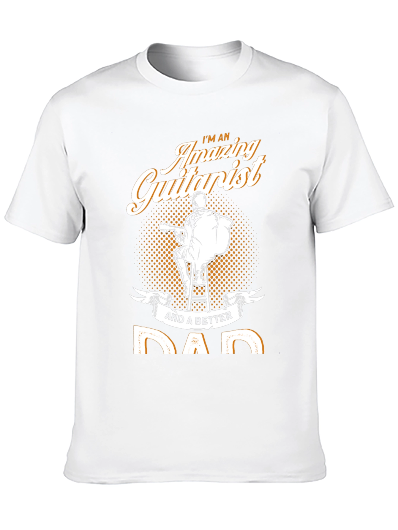 Black Amazing Guitarist Dad T-Shirt view 10