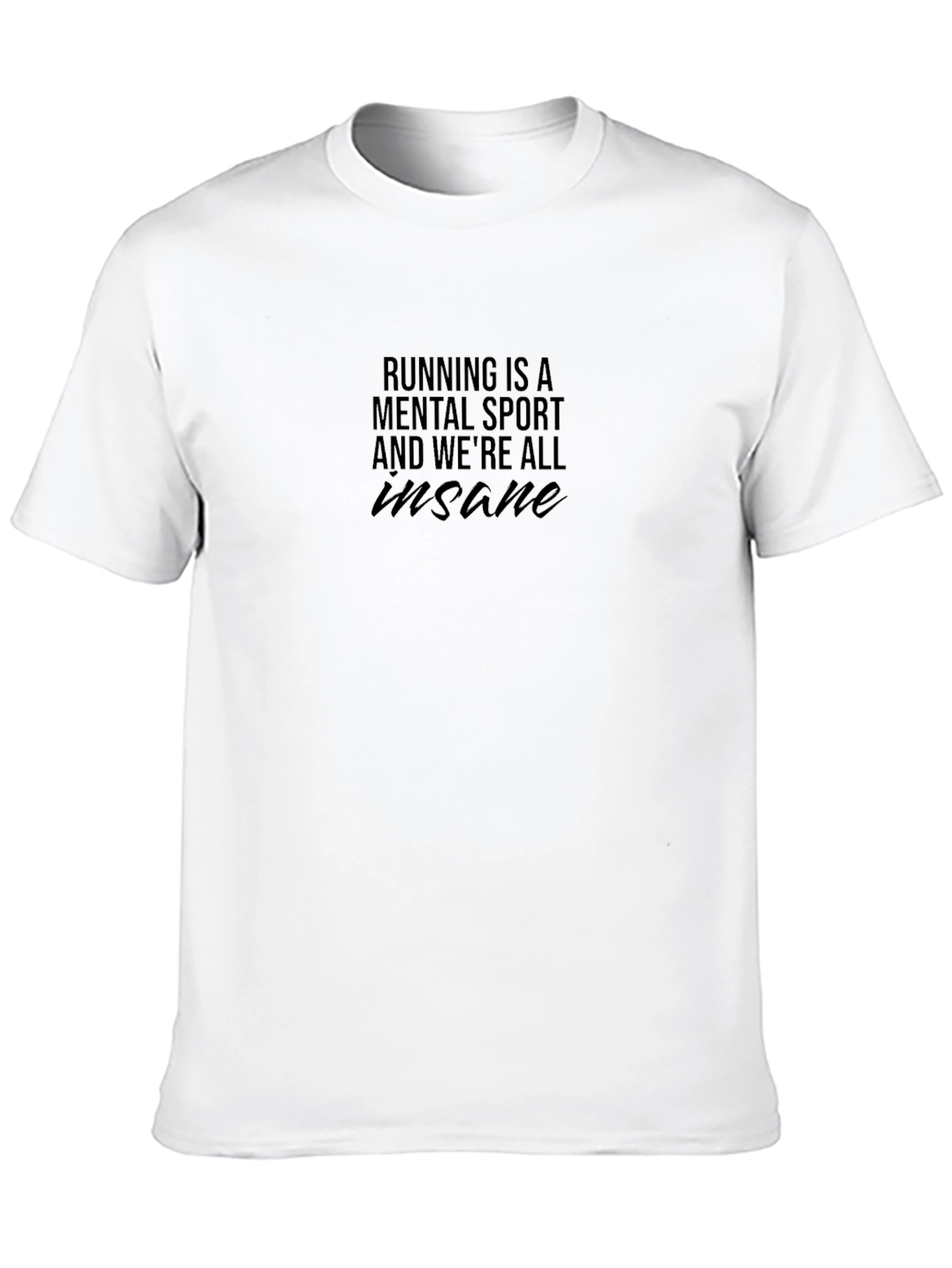 Black Running is a Mental Sport Black T-Shirt view 10