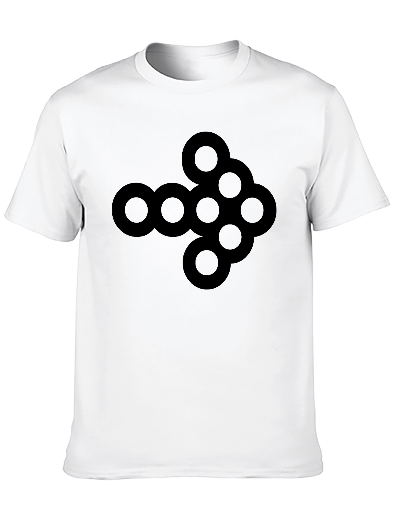 Black Abstract Arrow Graphic Tee - Black Cotton view 10