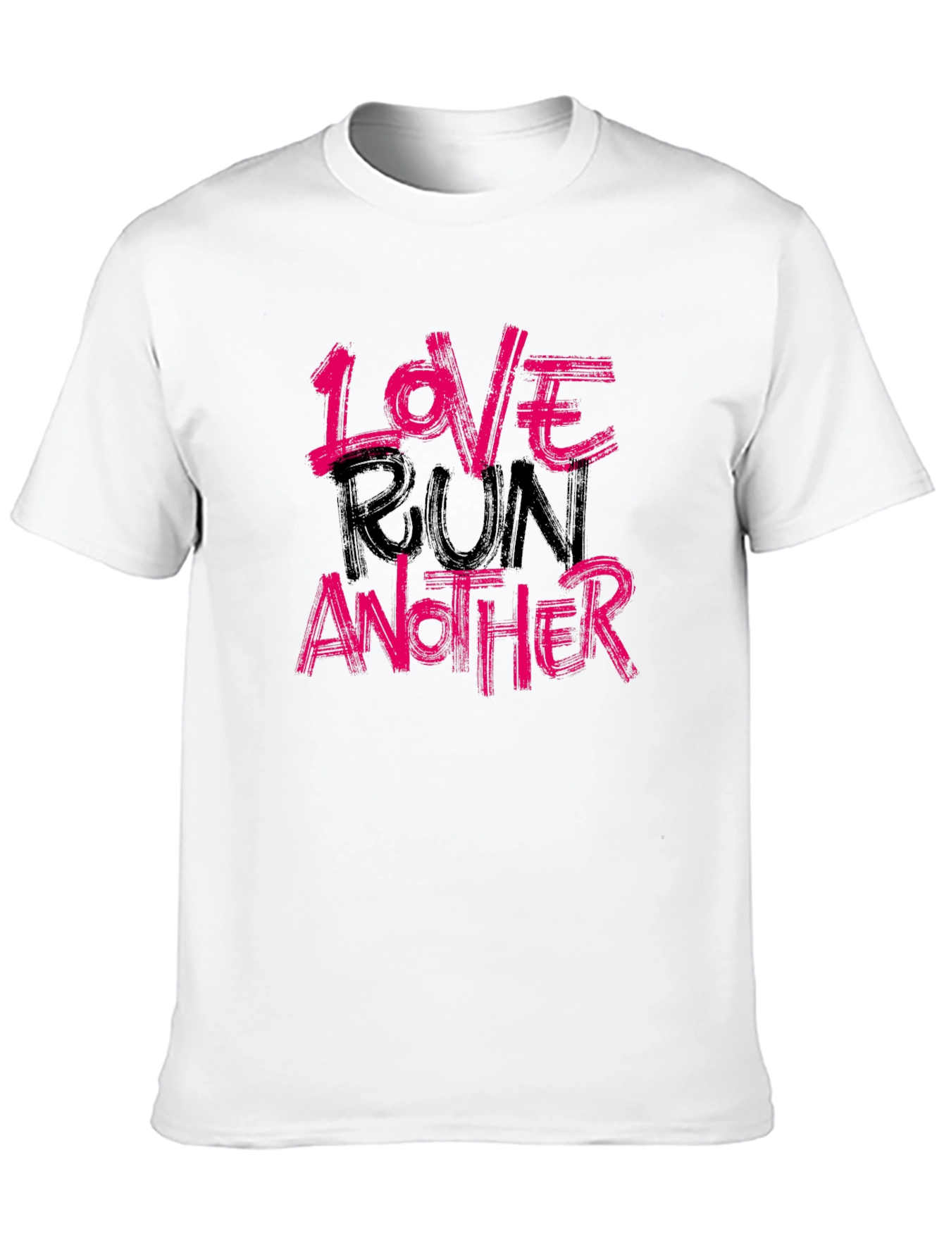 Black Love Run Another Graphic Tee - Soft Cotton Blend view 10