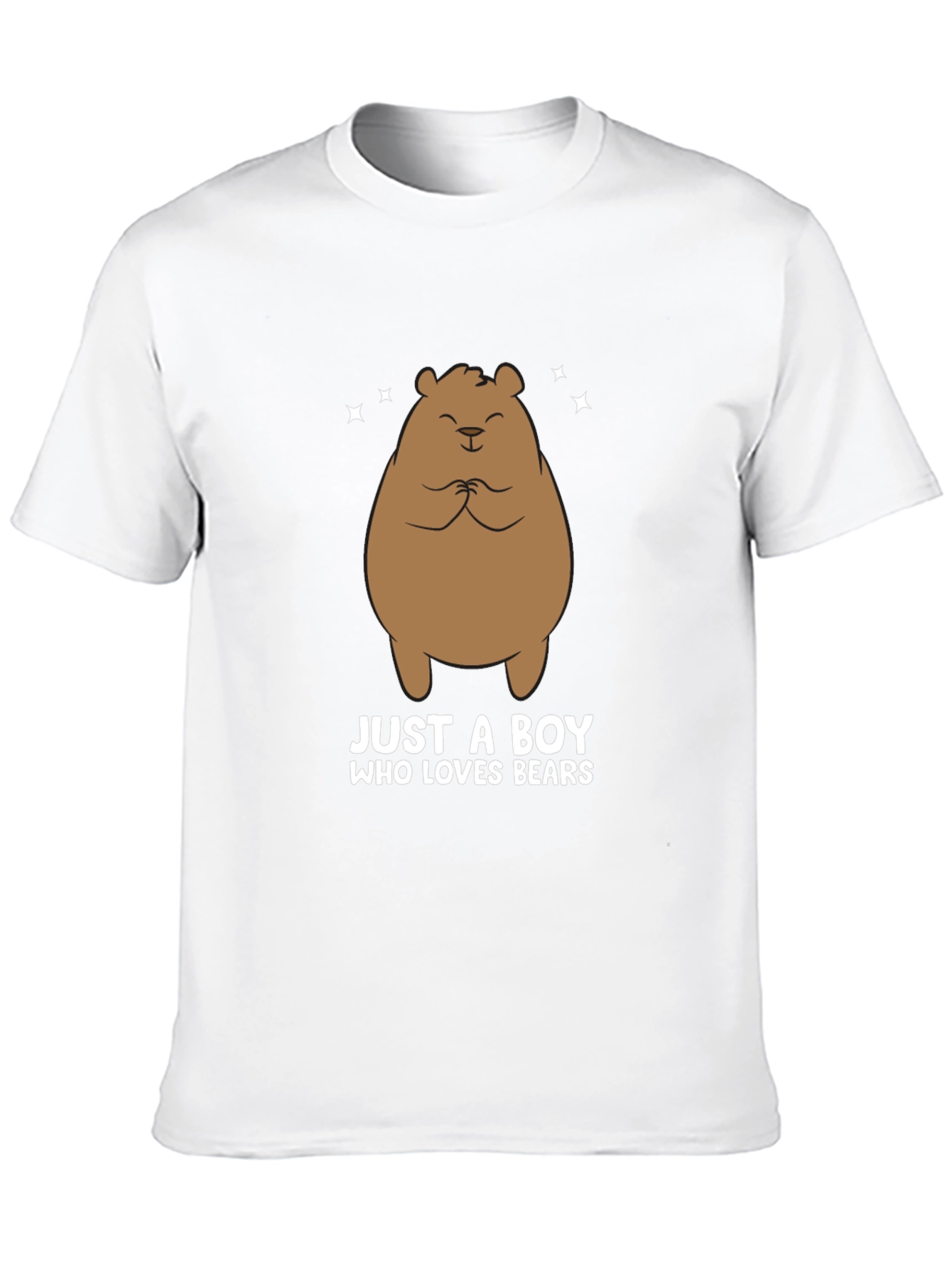 Black Just A Boy Who Loves Bears T-Shirt view 10