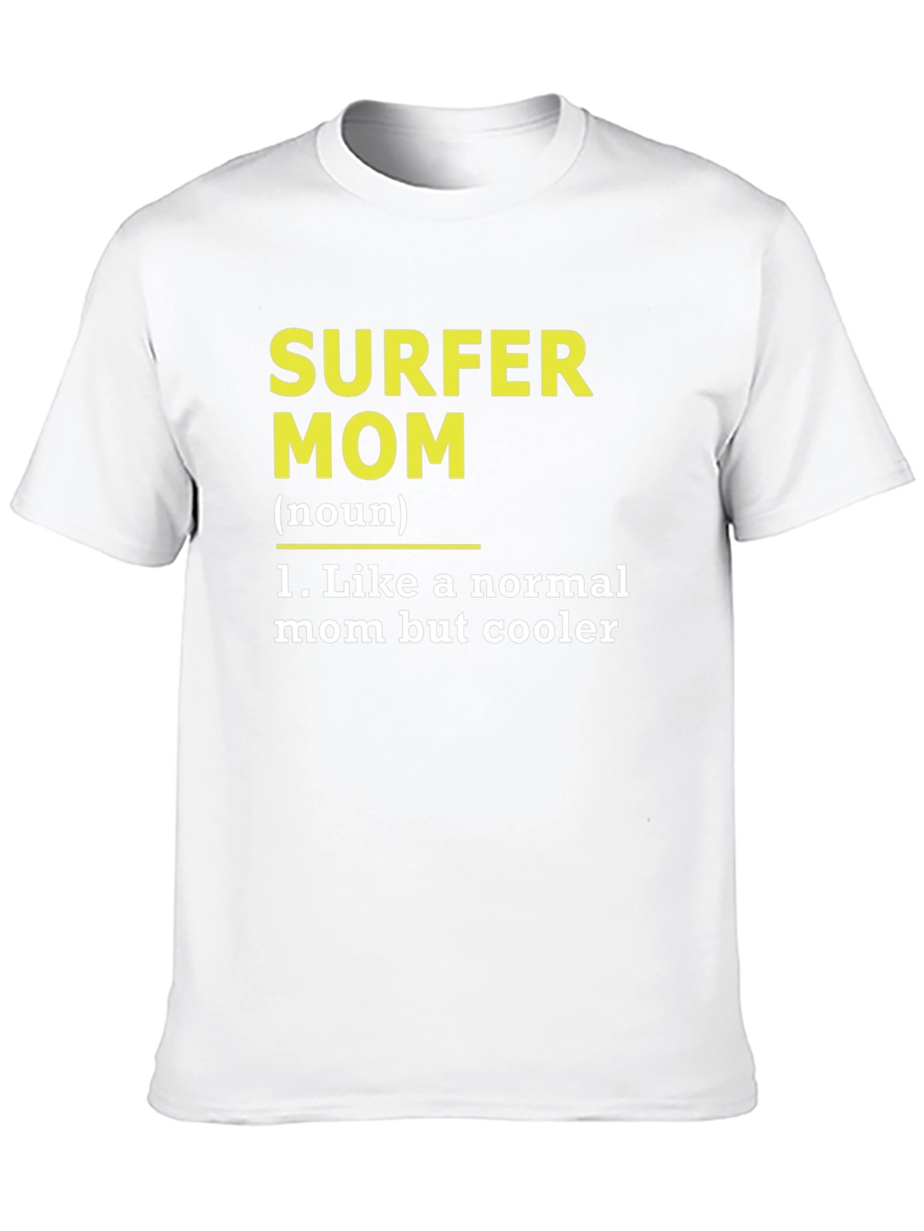 Black Surfer Mom Definition Black T-Shirt view 10
