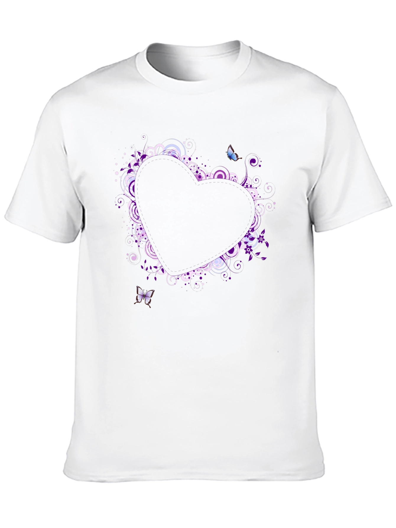 Black Heart Butterfly Graphic T-Shirt view 10
