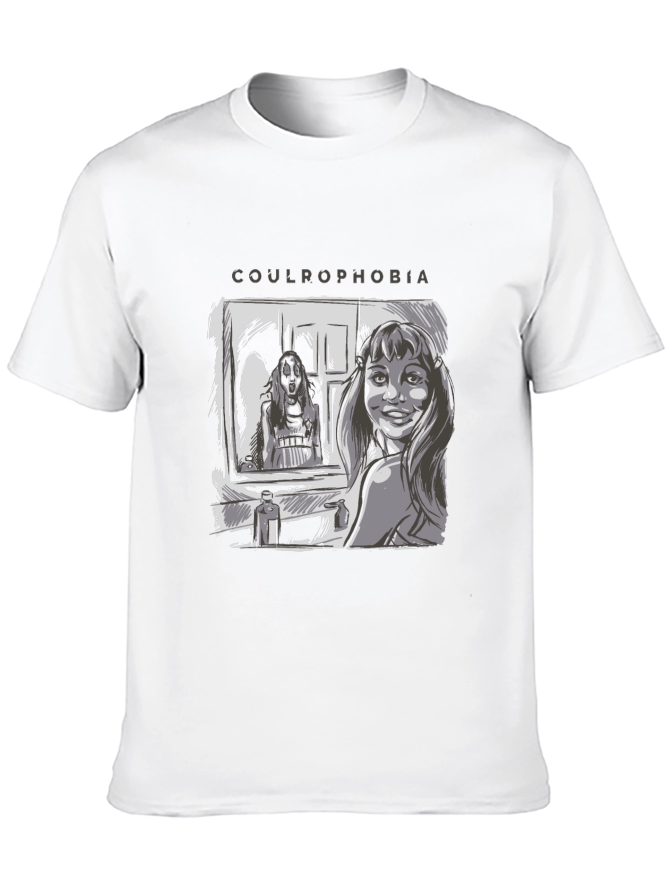 Black Coulrophobia Horror T-Shirt view 10