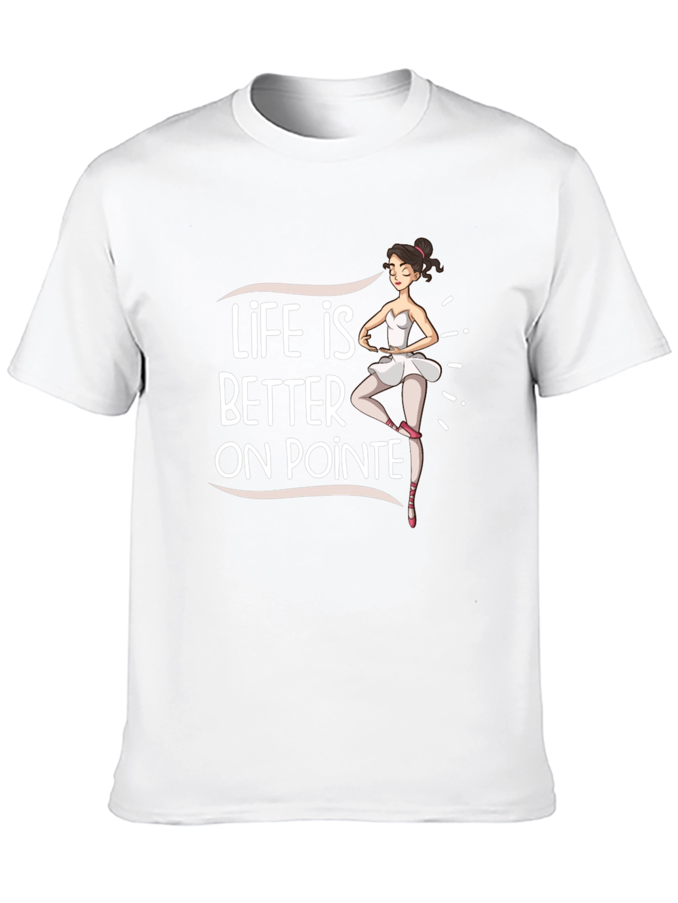 Black Life Is Better On Pointe Black T-Shirt view 10