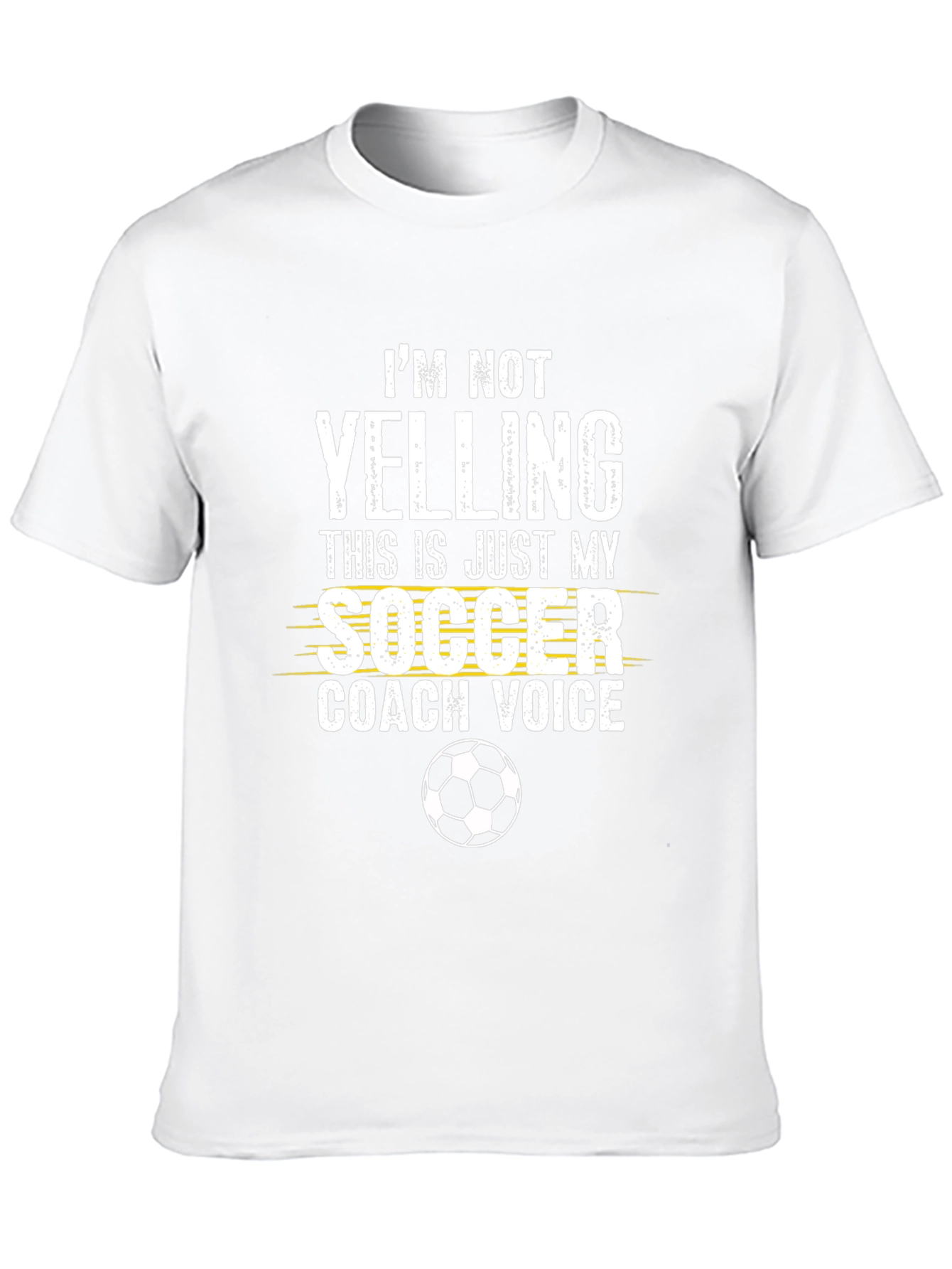 Black Soccer Coach Voice T-Shirt - Novelty Graphic Tee view 10