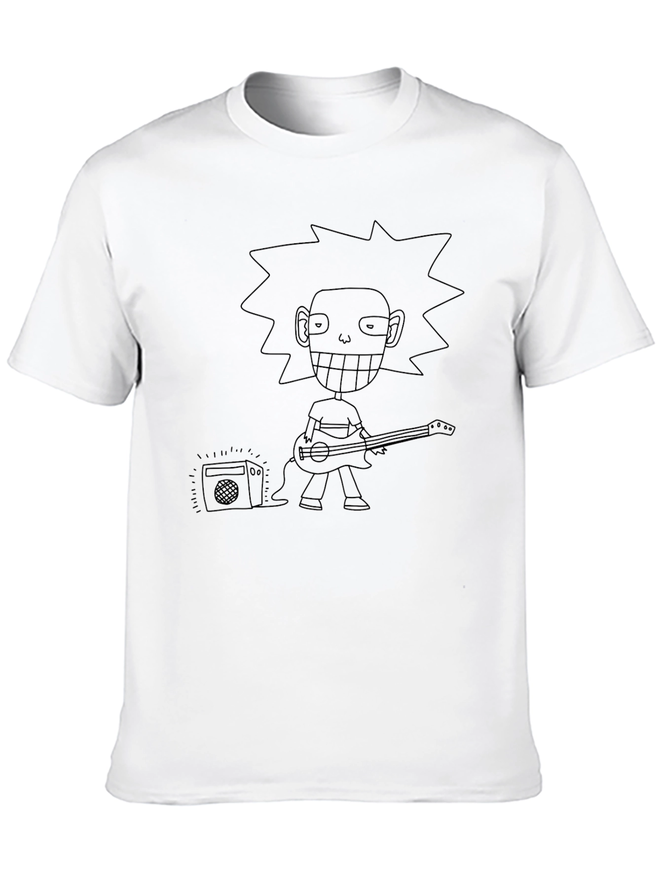 Black Cartoon Rocker Graphic Tee view 10