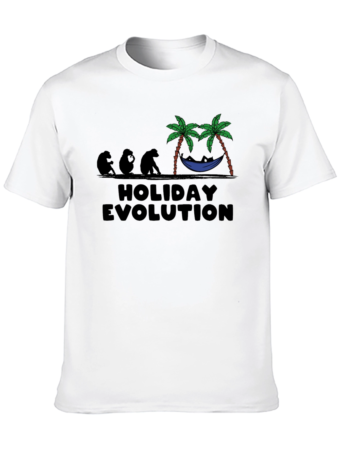 Black Holiday Evolution Graphic Tee - Relaxed Vacation Mode view 10