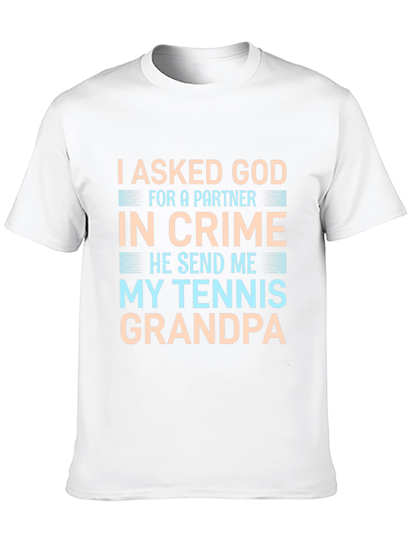 Black Tennis Grandpa Graphic T-Shirt view 10