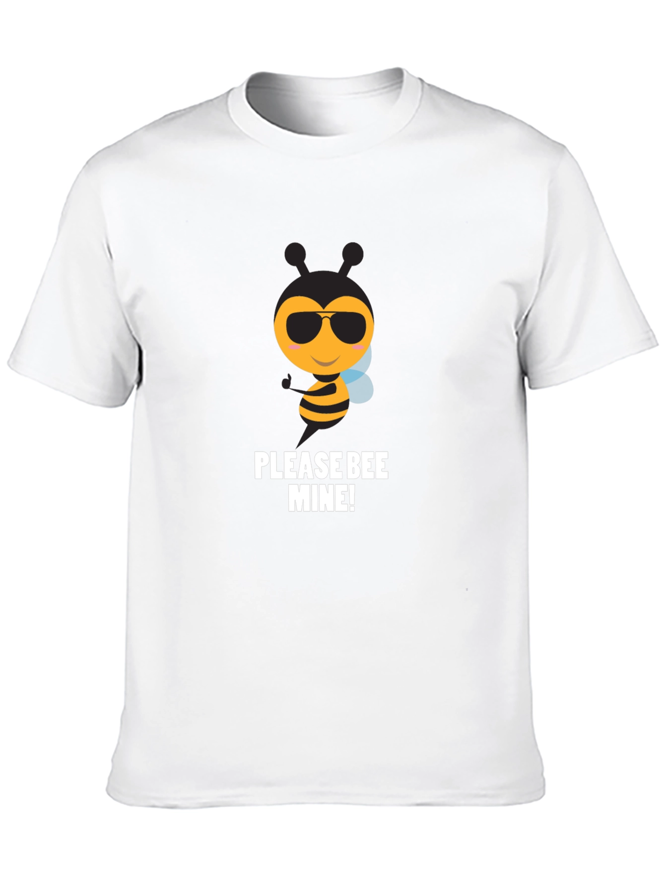 Black Please Bee Mine! Graphic T-Shirt view 10