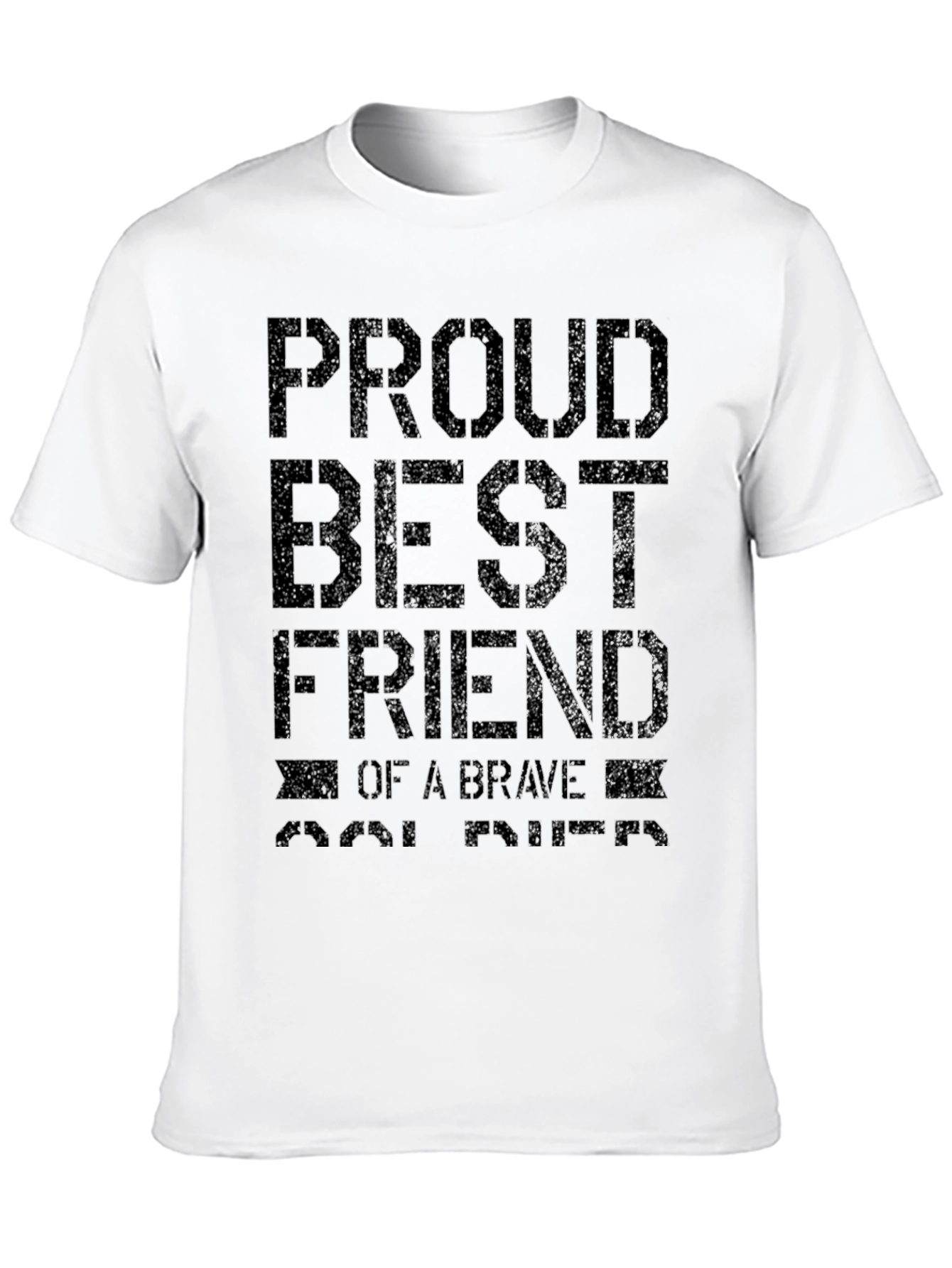 Black Proud Best Friend T-Shirt - Brave Soul Tribute Tee view 10