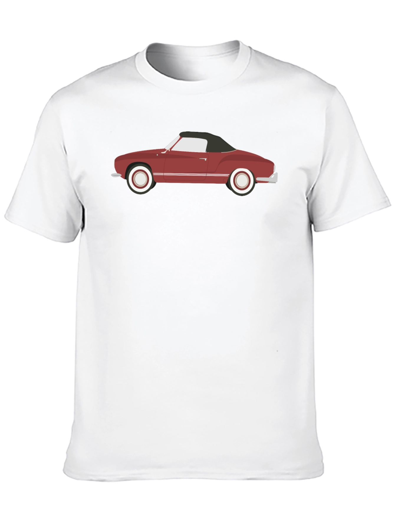 Black Classic Car Graphic Tee - Black Cotton Blend view 10