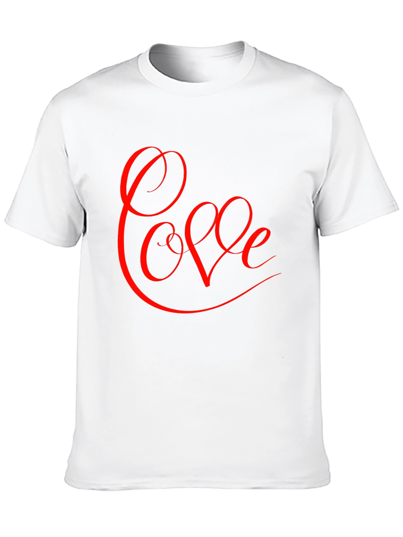 Black Love Script Graphic Tee - Black Cotton Blend view 10