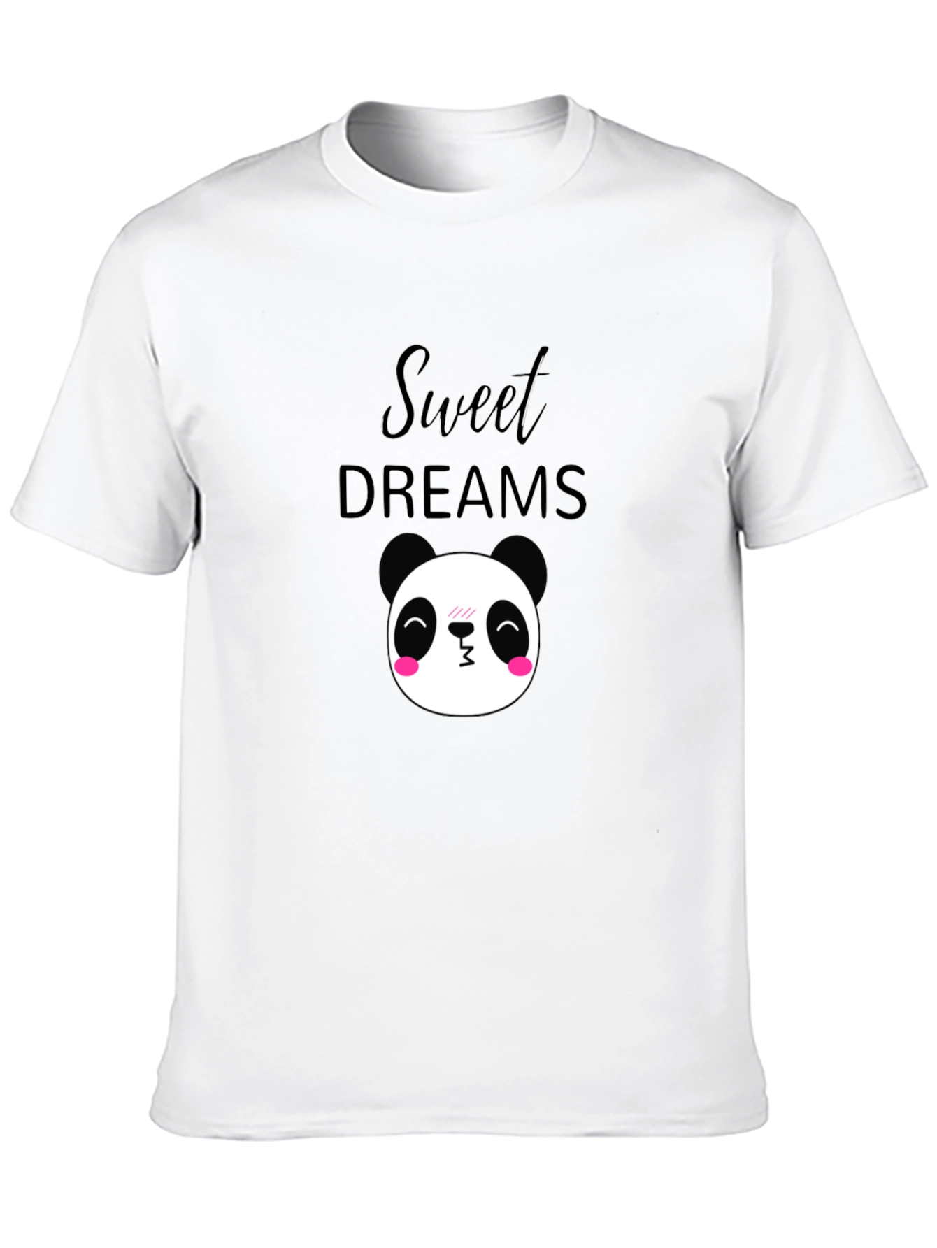 Black Sweet Dreams Panda T-Shirt - Black Cotton Comfort view 10