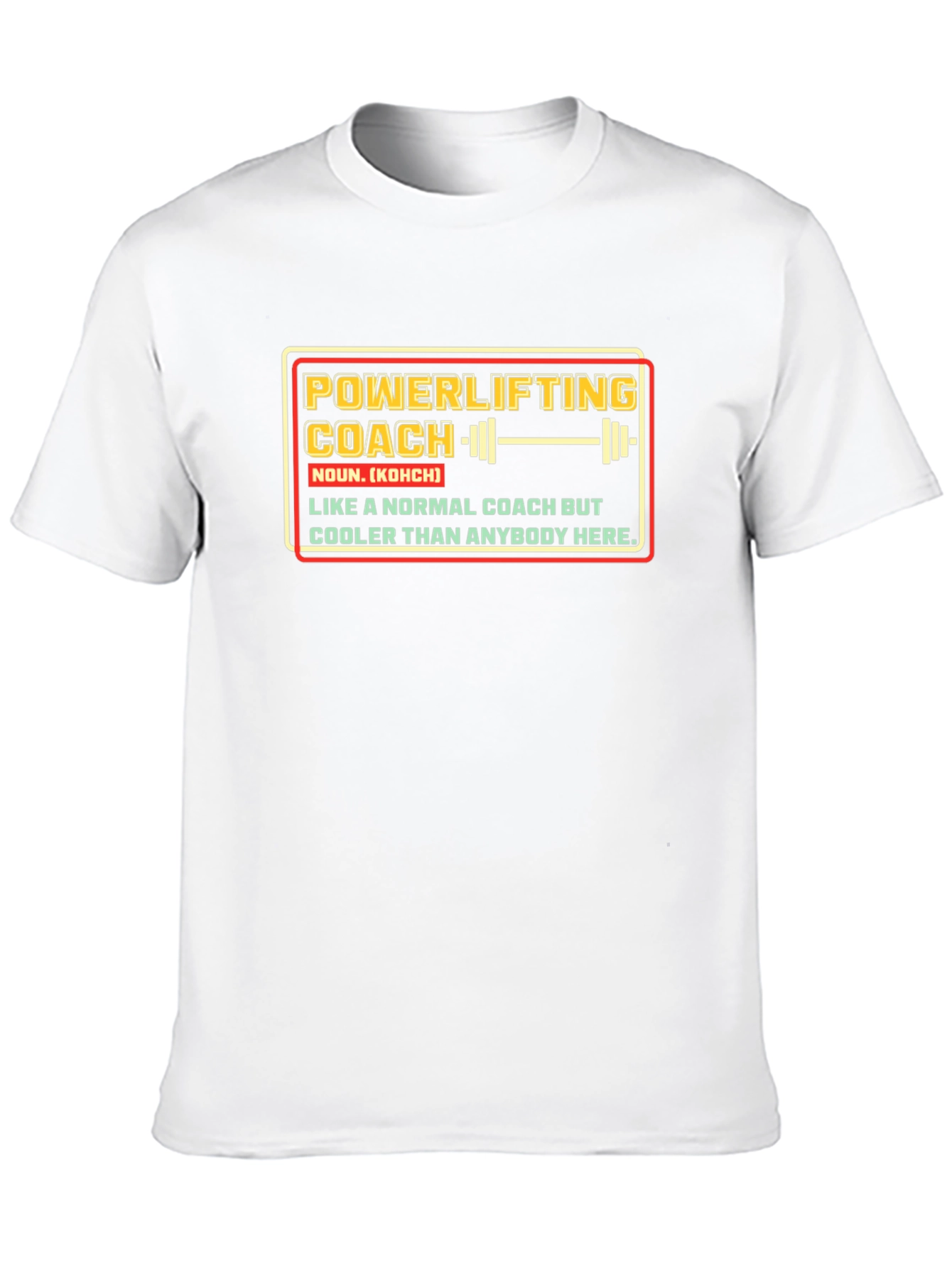 Black Powerlifting Coach T-Shirt view 10