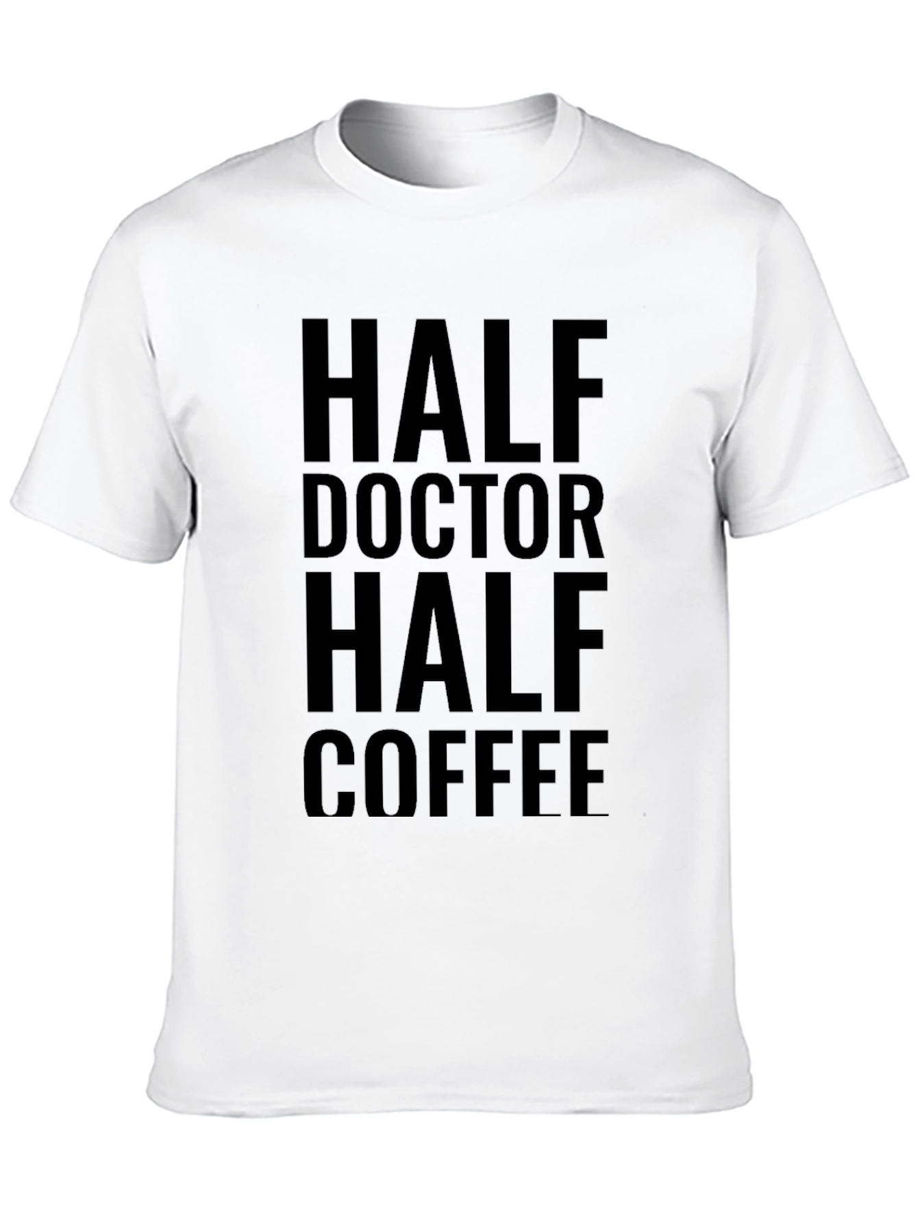 Black Half Doctor Half Coffee T-Shirt view 10