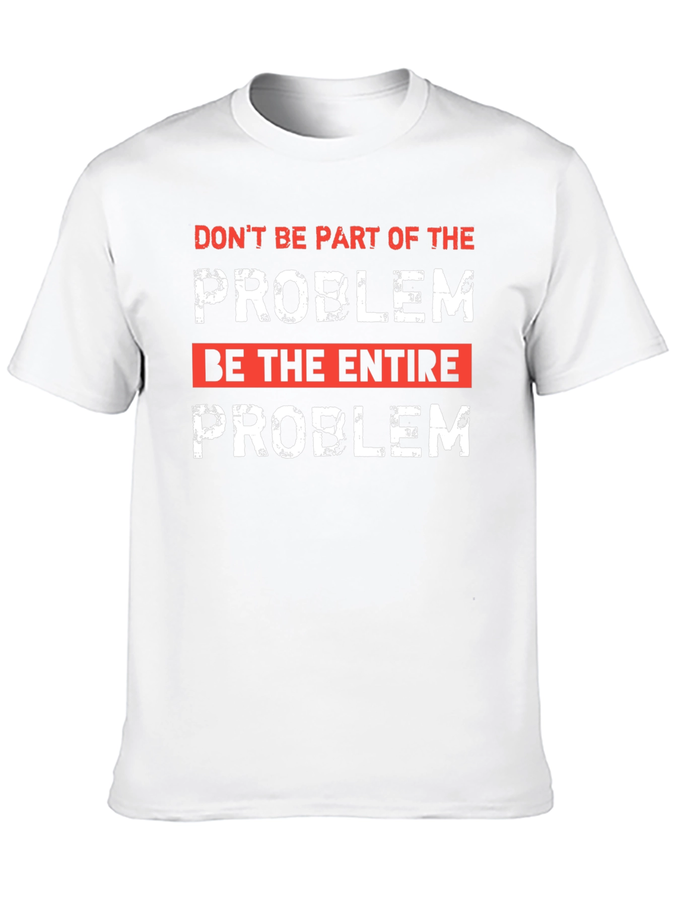 Black "Be the Entire Problem" Graphic T-Shirt view 10