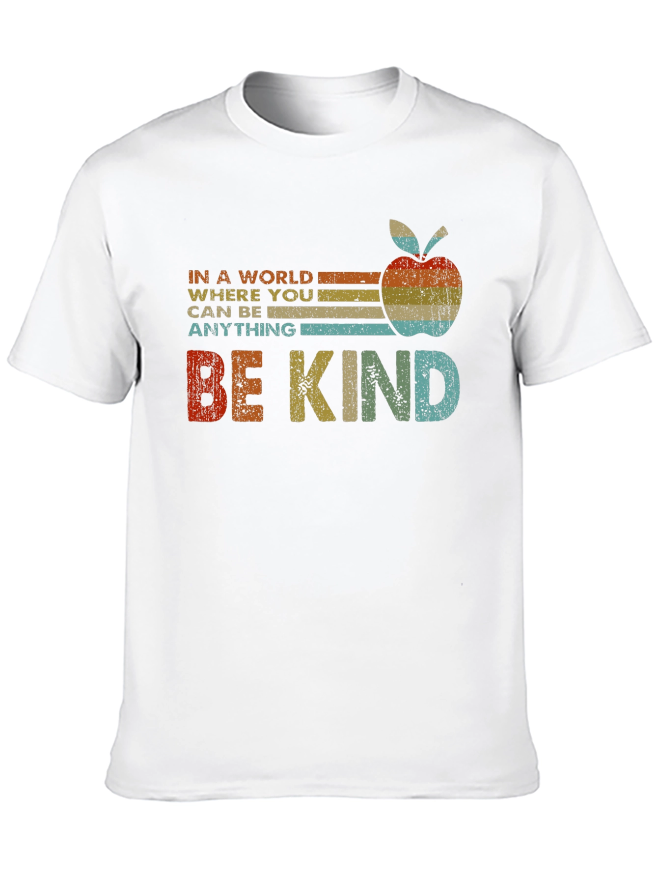 Black Be Kind Apple Graphic Tee view 10