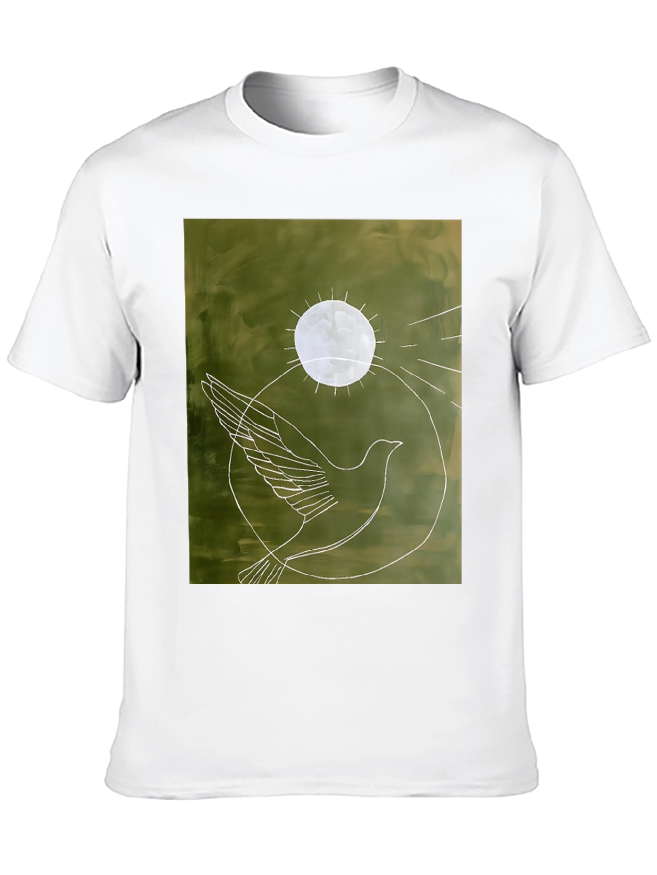 Black Dove Graphic Tee - Peace Symbol Shirt view 10