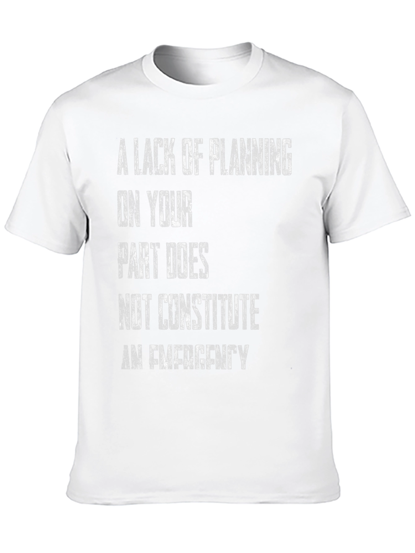 Black A Lack of Planning T-Shirt view 10