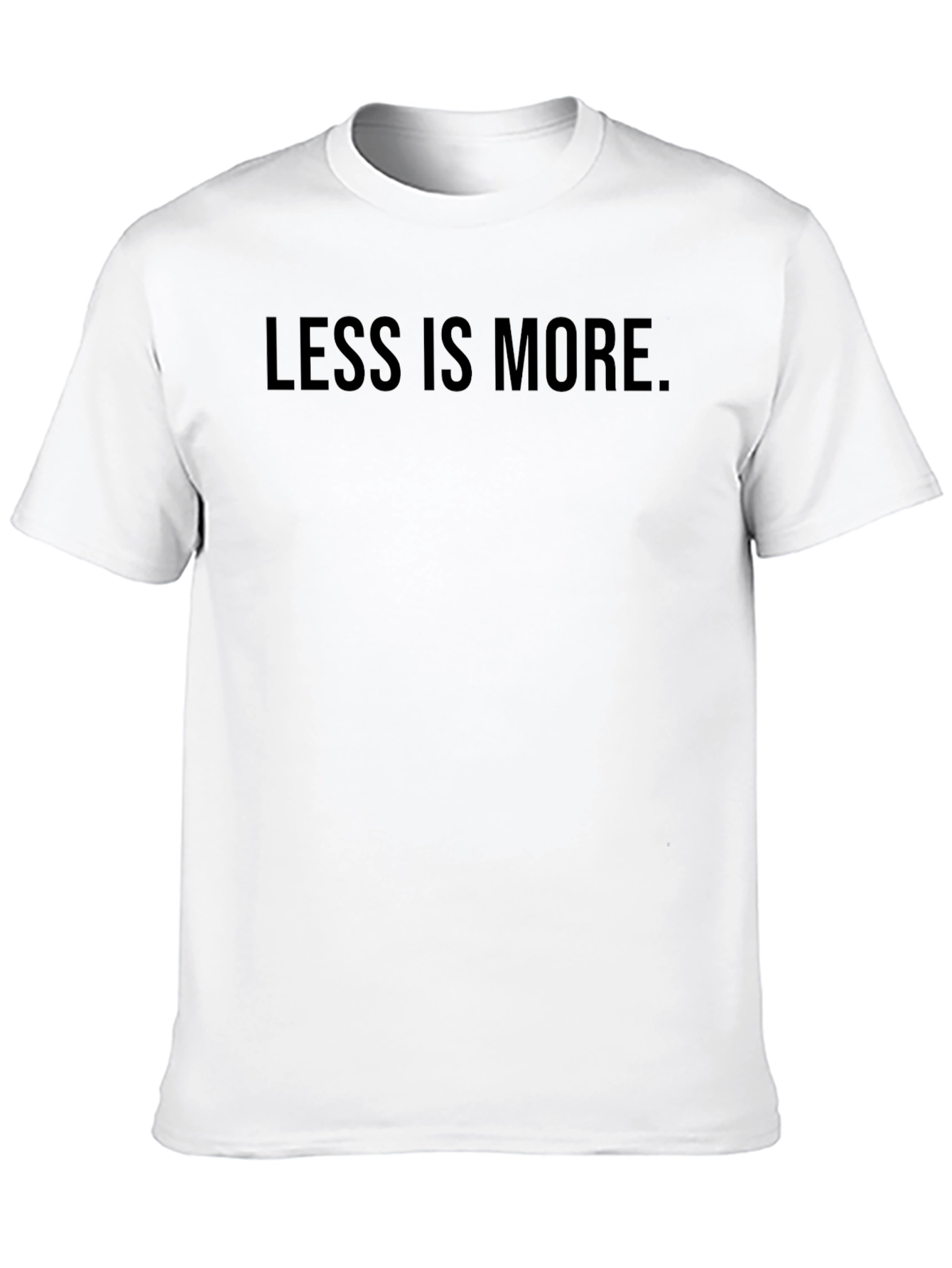 Black Less is More Graphic Tee - Mens Black T-Shirt view 10