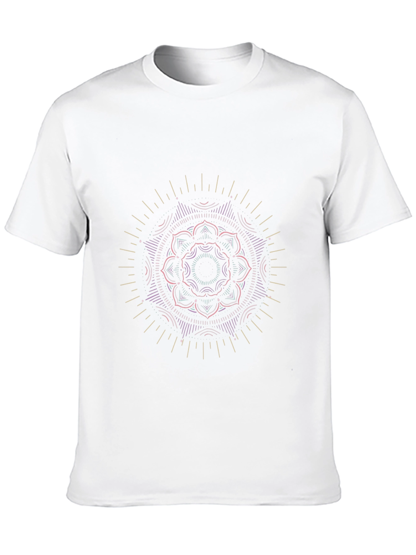 Black Mandala Graphic Black T-Shirt view 10