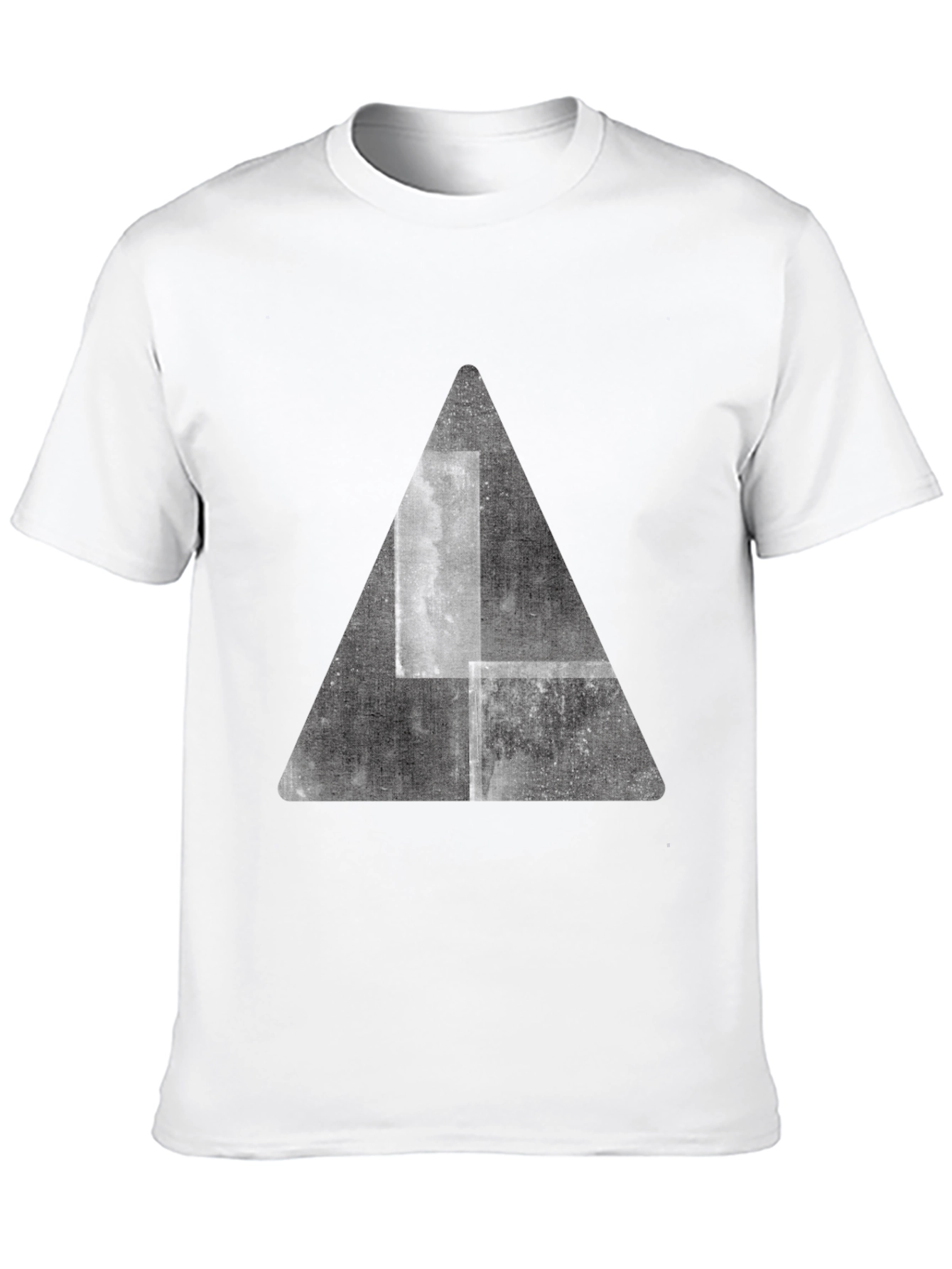 Black Black Graphic Tee - Triangle Design view 10