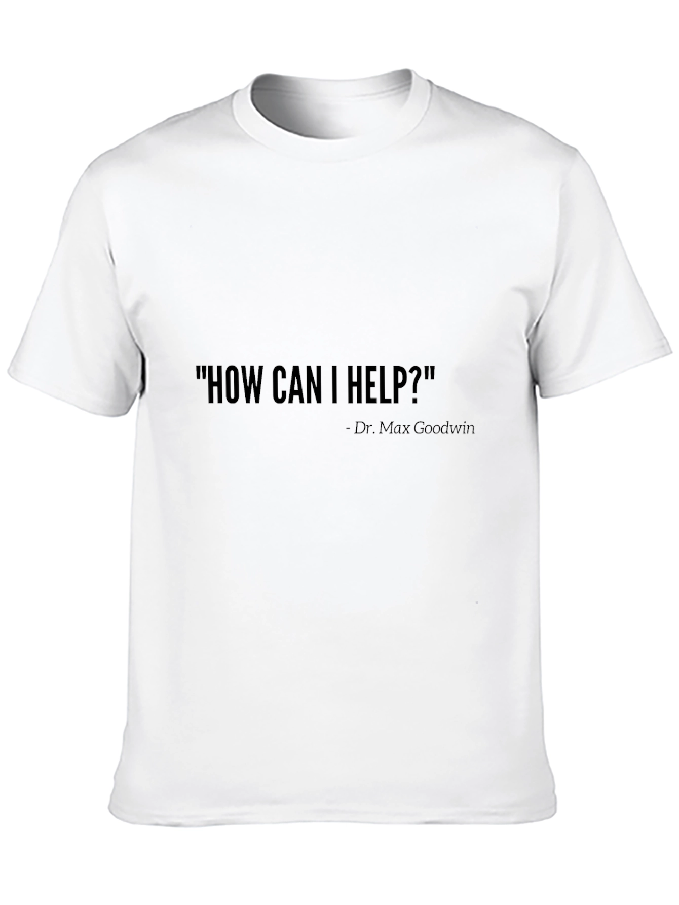 Black How Can I Help? T-Shirt view 10