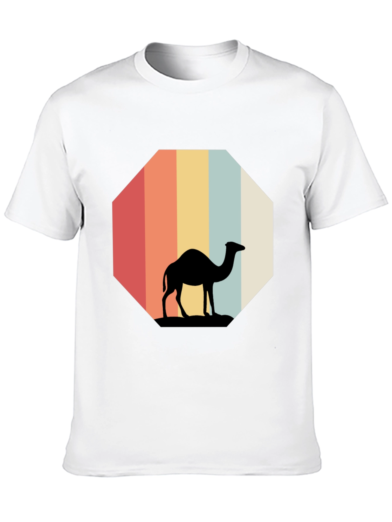 Black Retro Camel Silhouette Tee view 10