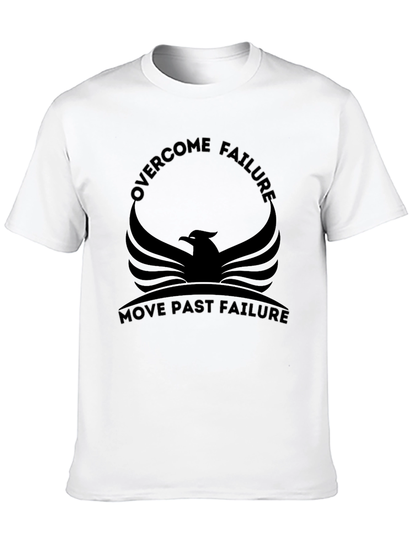 Black Motivational Phoenix Graphic Black T-Shirt view 10