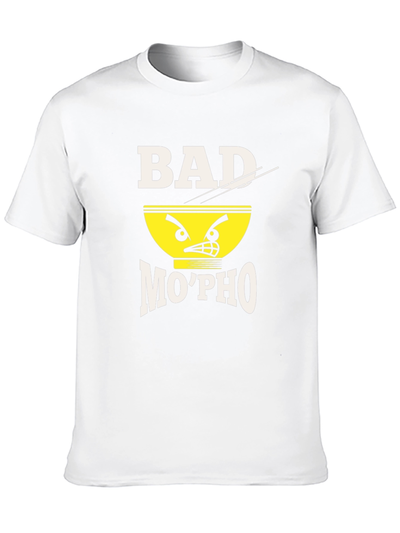Black Bad Mo'Pho T-Shirt - Novelty Food Pun Tee view 10